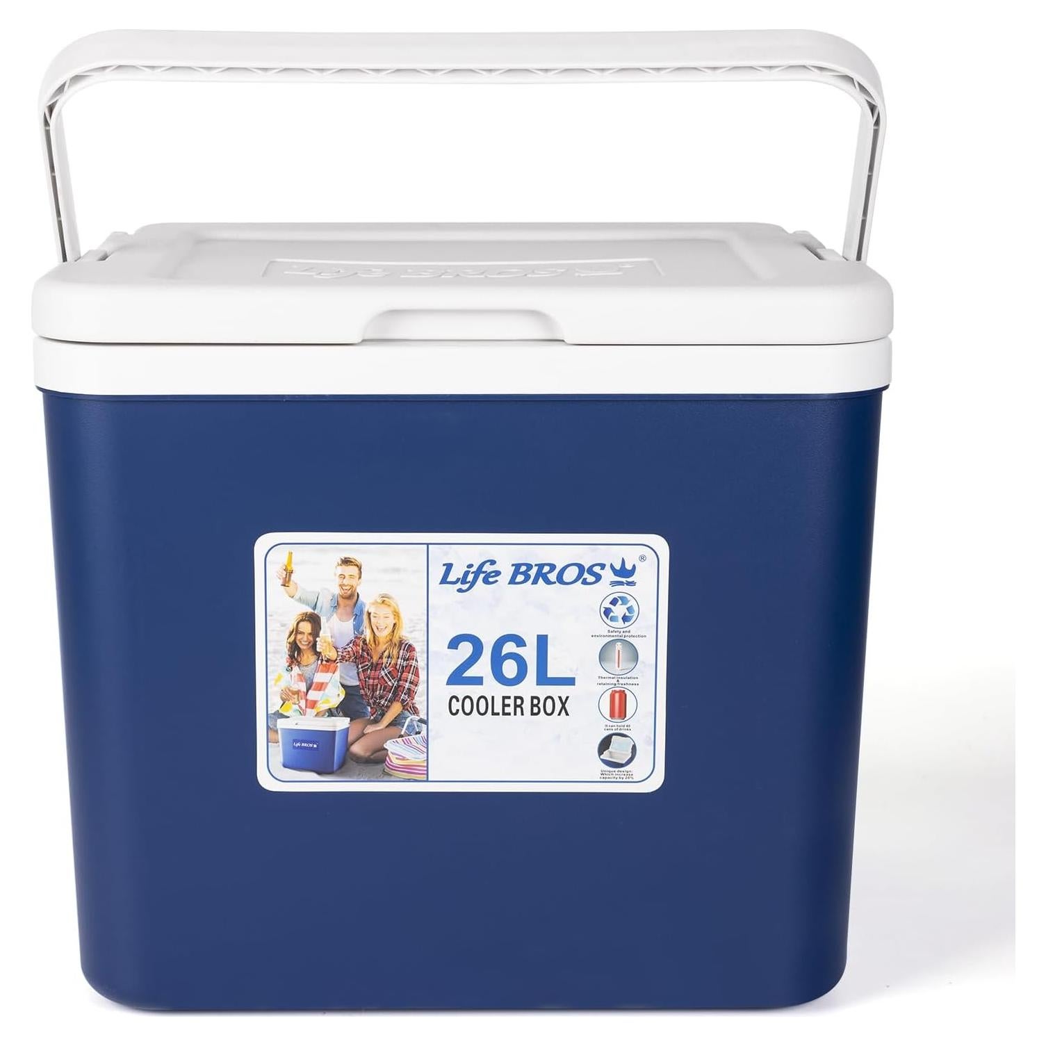 Enfriador Portátil Life BROS 26L Azul Aislado 3 Días