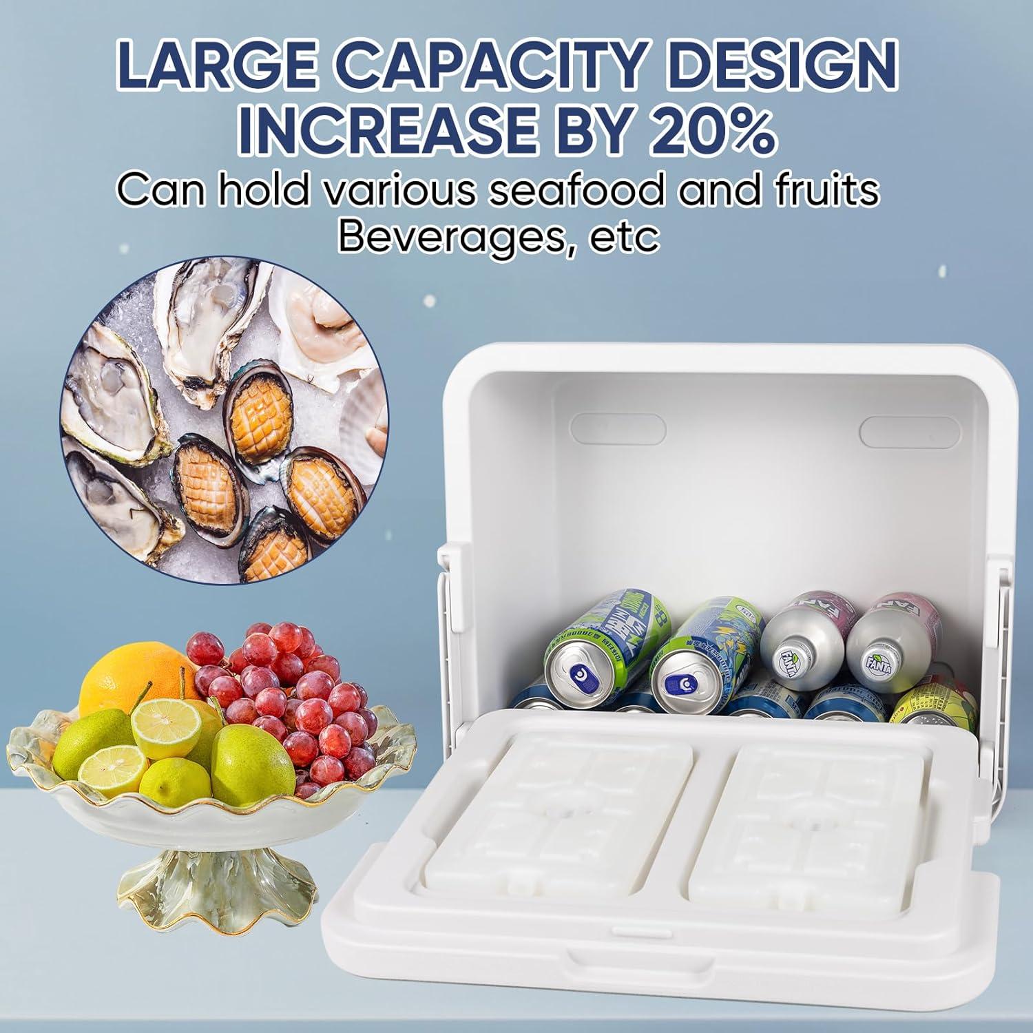 Enfriador Portátil Life BROS 26L Azul Aislado 3 Días