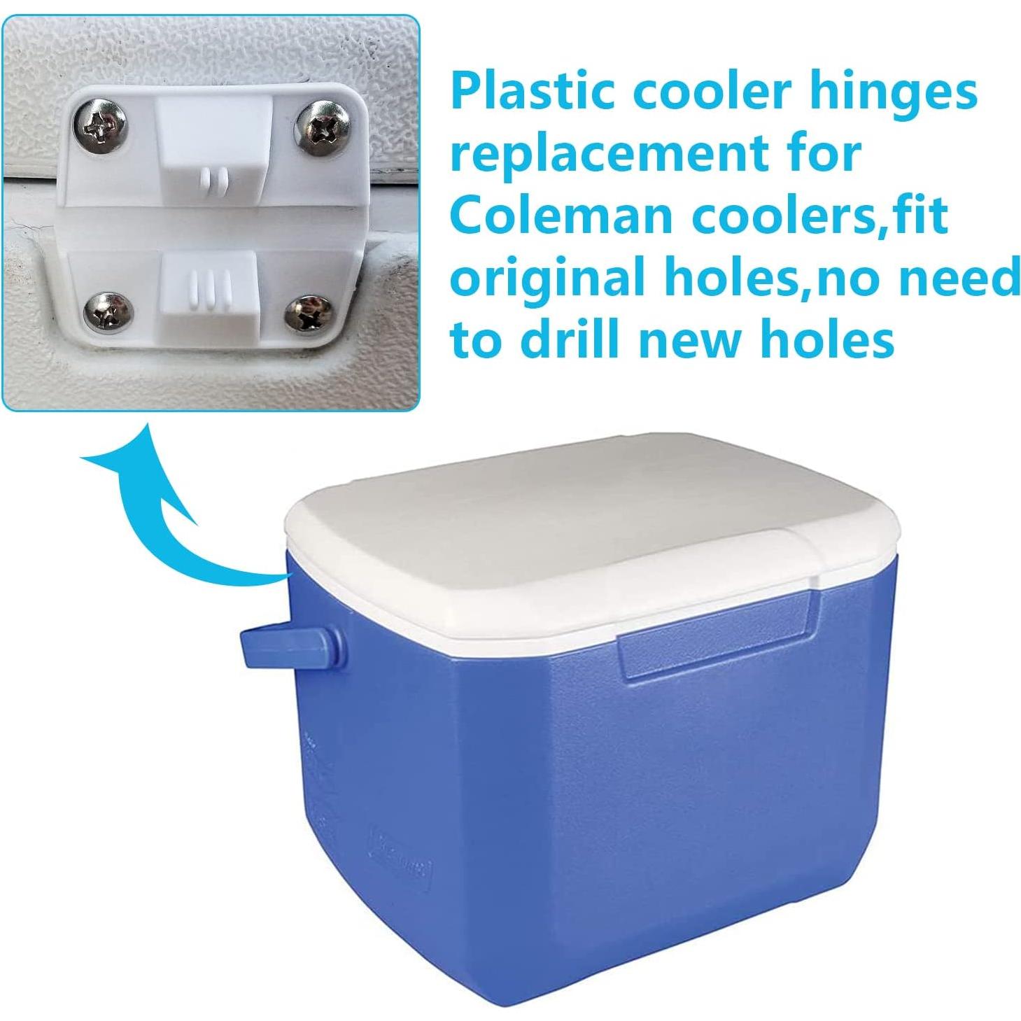 Kit de Bisagras de Reemplazo RO6G para Enfriadores Coleman - 4 Piezas