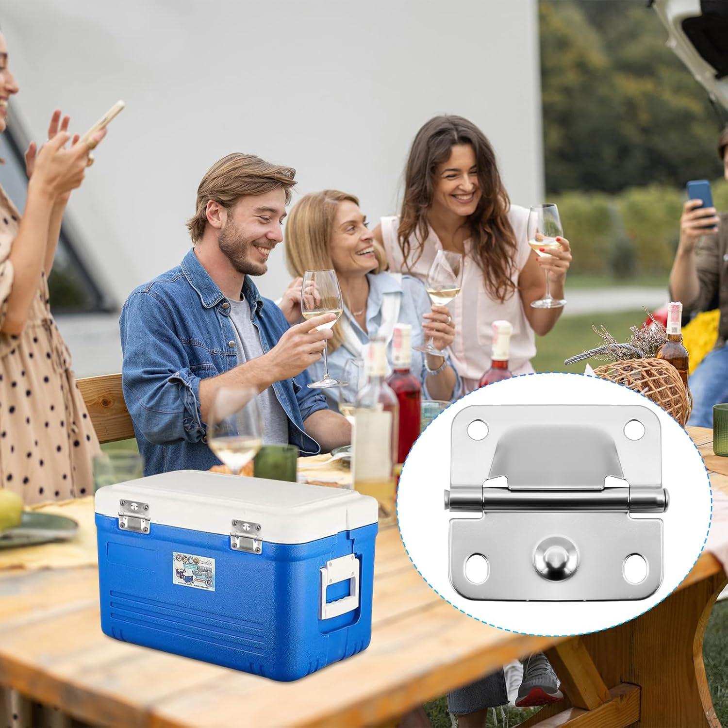 Bisagras de Acero Inoxidable PWEOW para Neveras Coleman