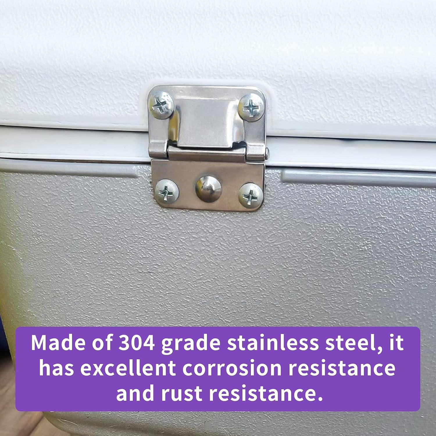 Juego de bisagras de acero inoxidable Pokin para enfriadores