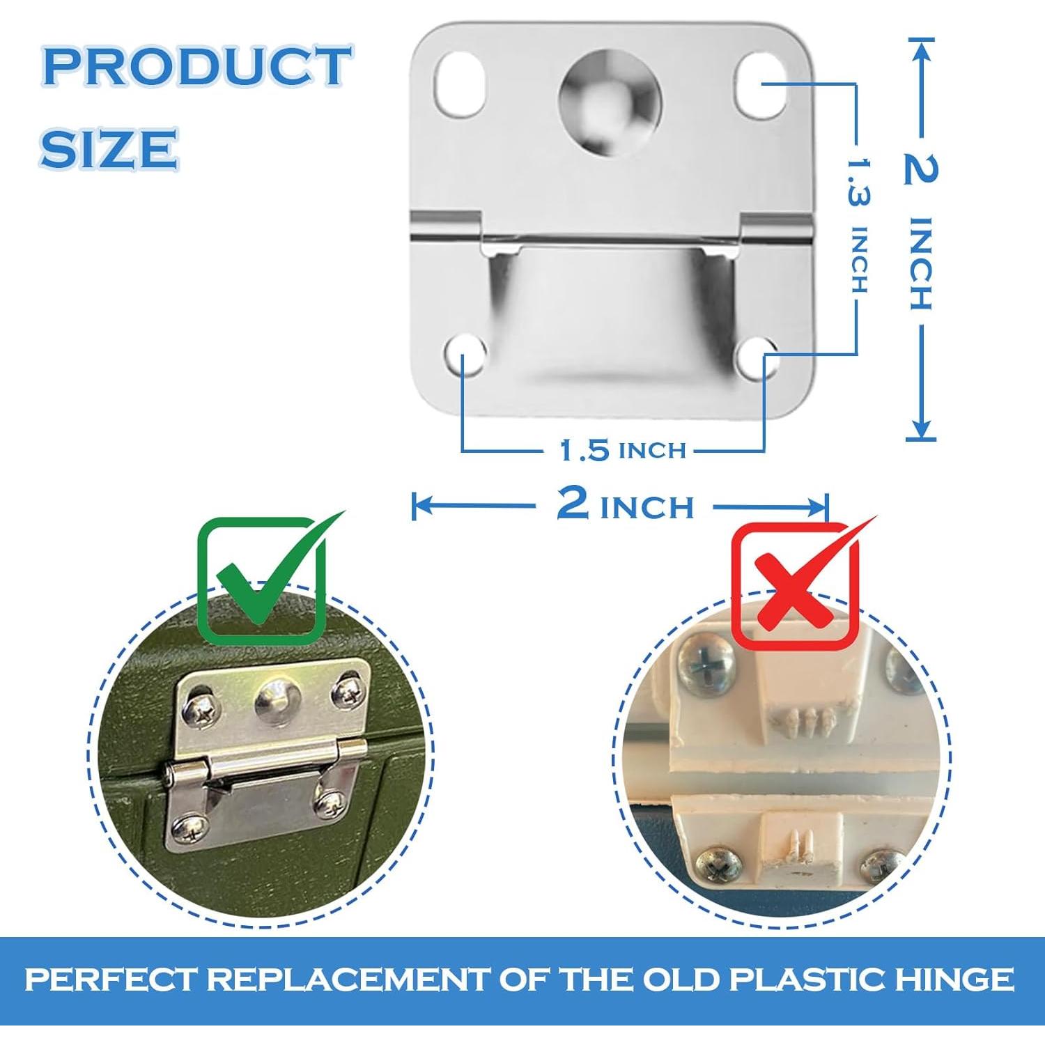 Juego de Bisagras de Acero Inoxidable VEEBELL para Cooler Coleman