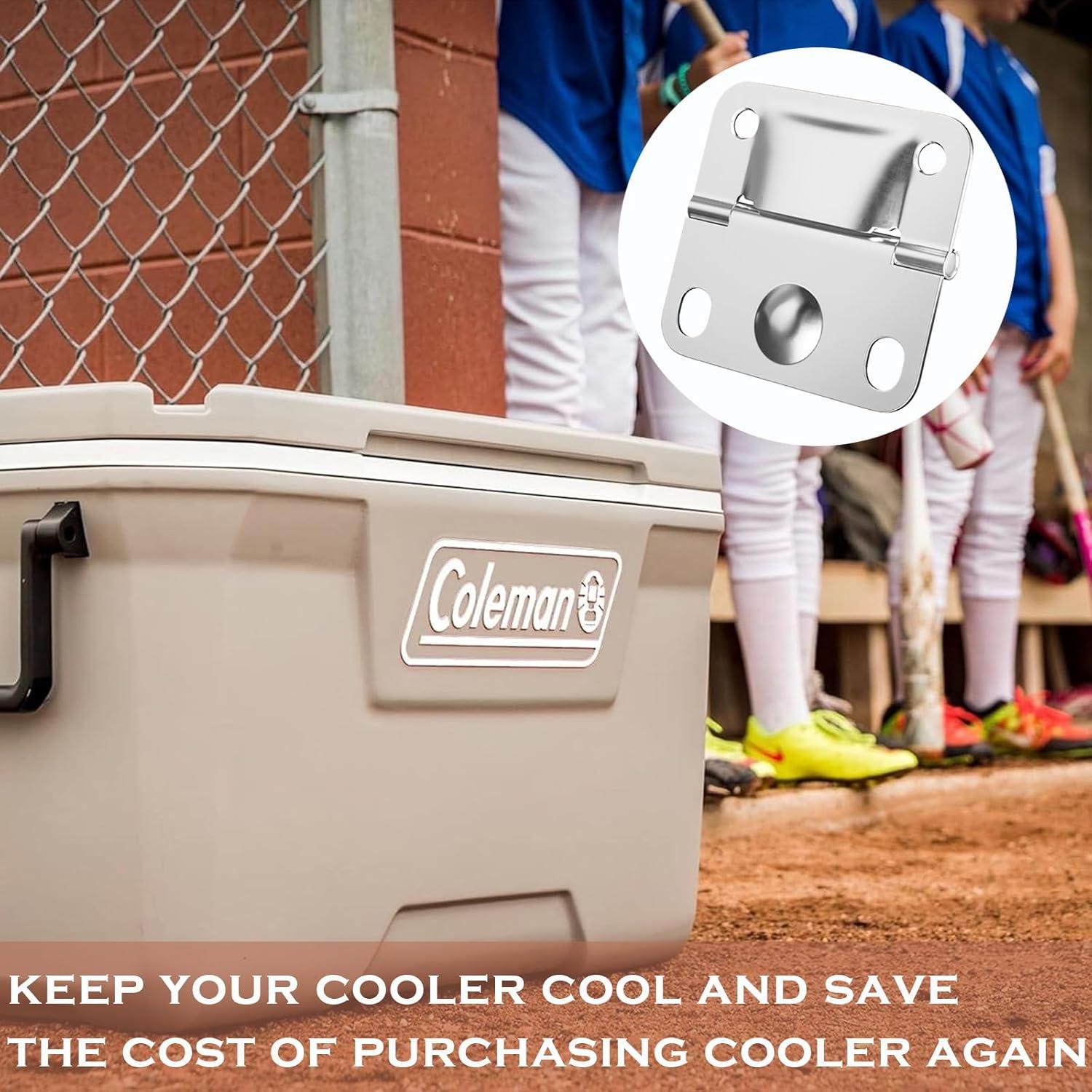 Juego de Bisagras de Acero Inoxidable VEEBELL para Cooler Coleman