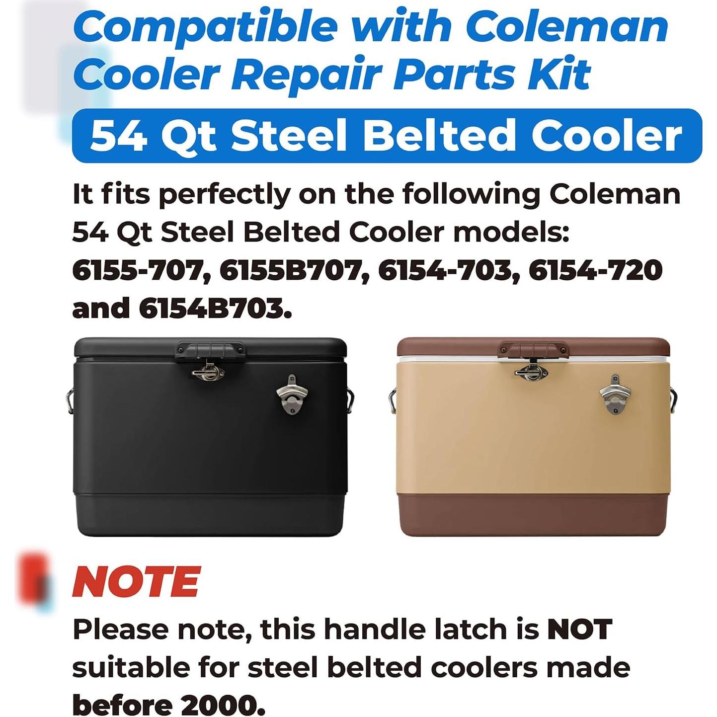 Pestillo de Reemplazo para Enfriador Coleman 54 Qt Negro