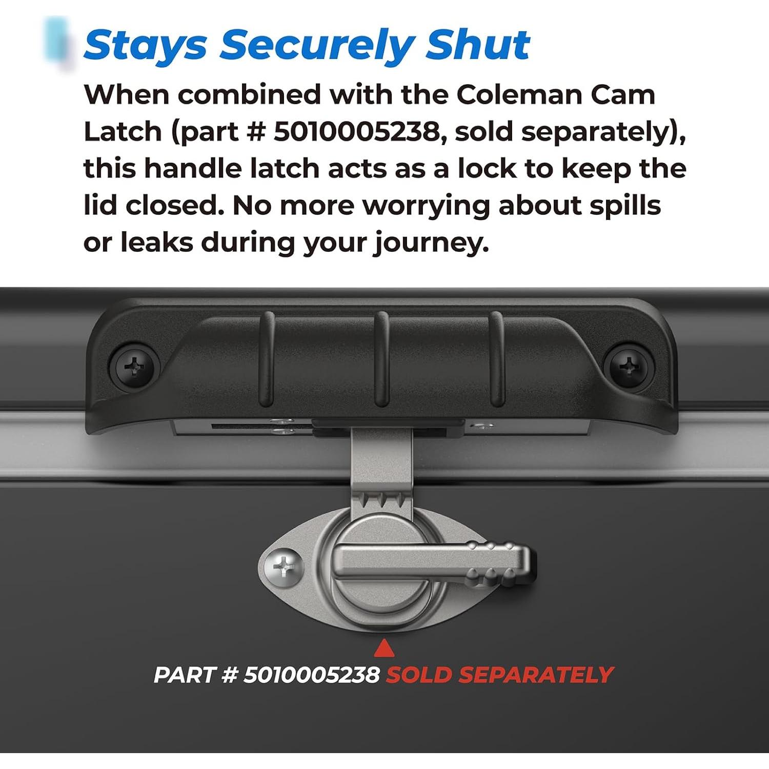 Pestillo de Reemplazo para Enfriador Coleman 54 Qt Negro