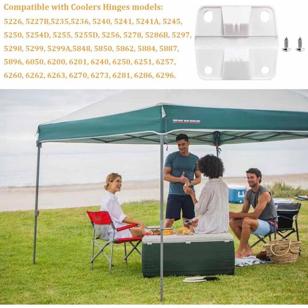 Bisagras de plástico para enfriadores Coleman 5226-5299 - 2 unidades