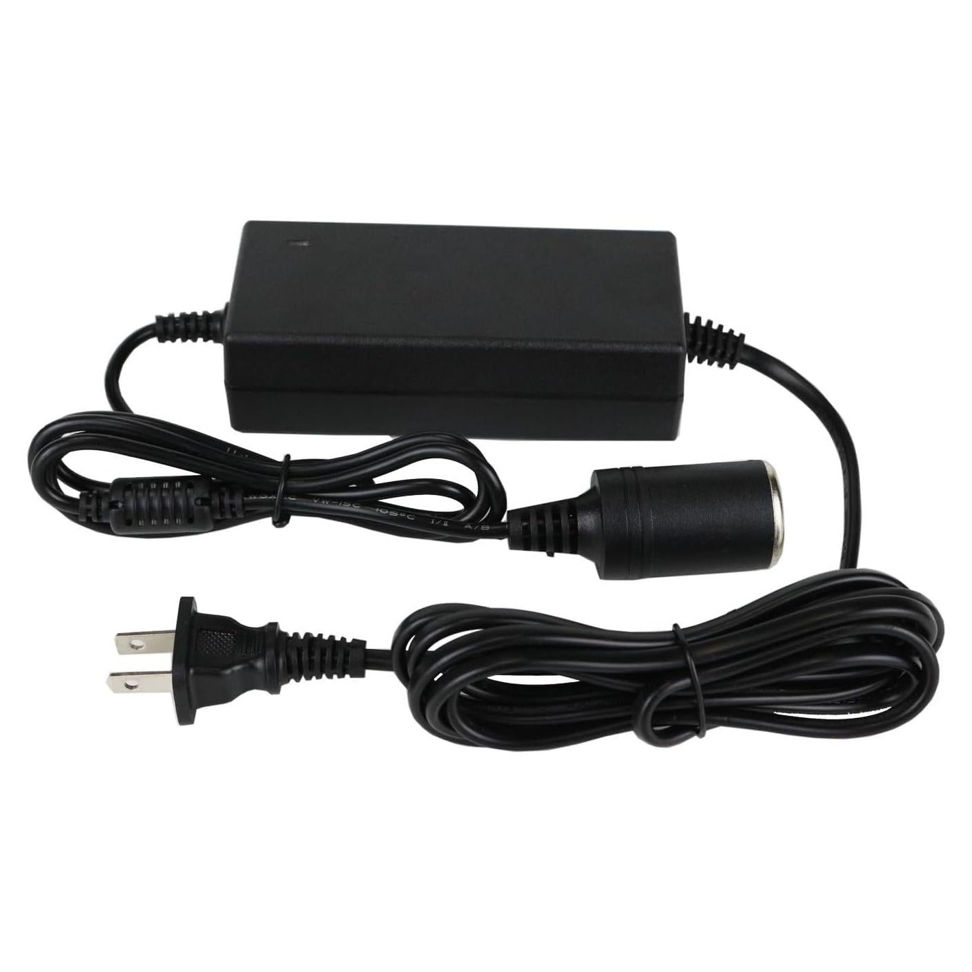 12V 5A AC/DC Power Supply Adapter for Coleman Thermoelectric Hot/Cold Cooler，for Camping Home Office Dorm or Vehicle Use Cigarette Lighter Plug Socket Power Supply Cord PS