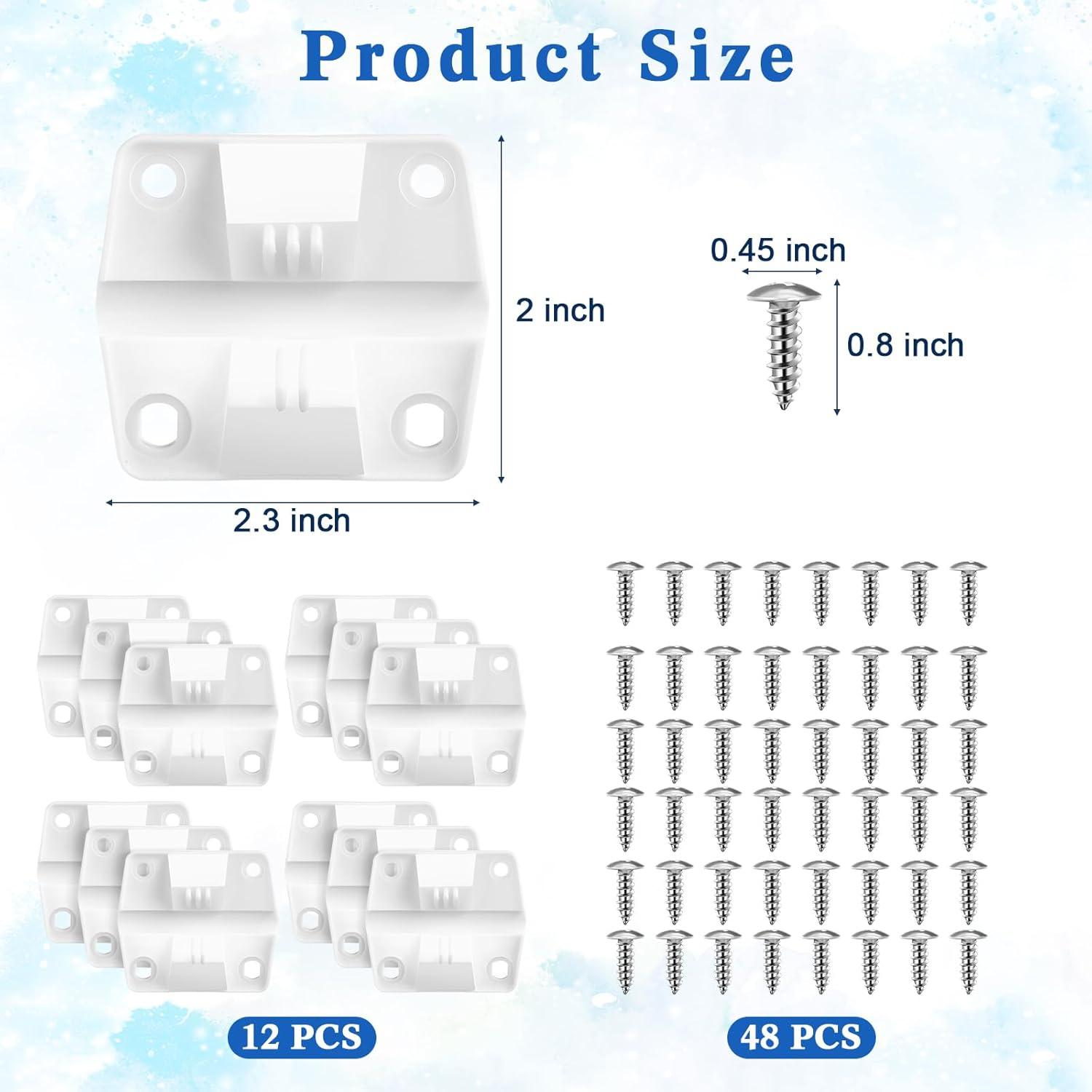 Kit de 12 Bisagras de Enfriador Landical con Tornillos