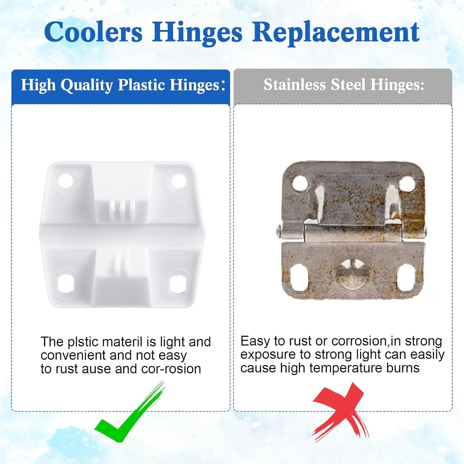 Kit de 12 Bisagras de Enfriador Landical con Tornillos