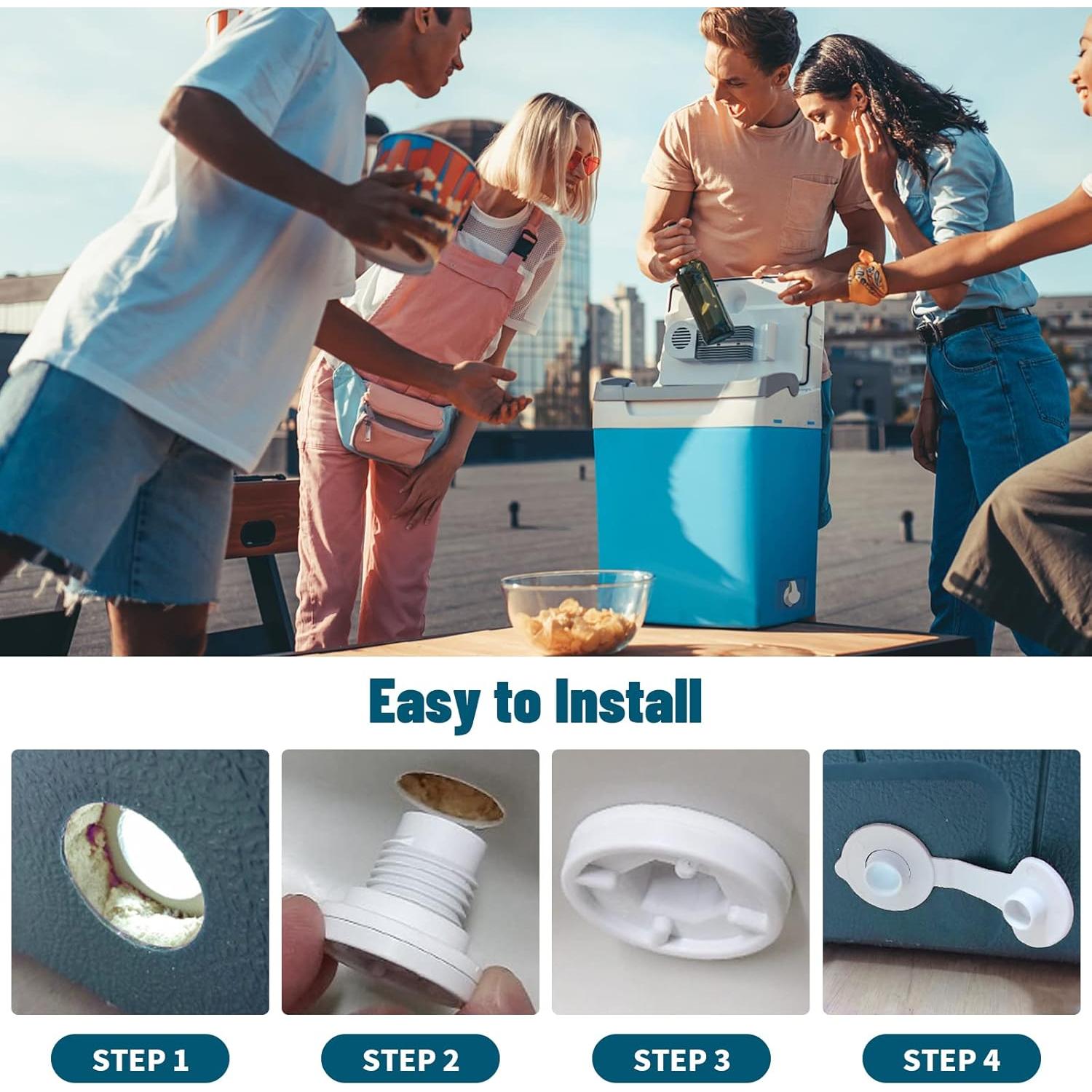 Reemplazo Tapón Drenaje Cooler Coleman Hasanbar - Paquete 2