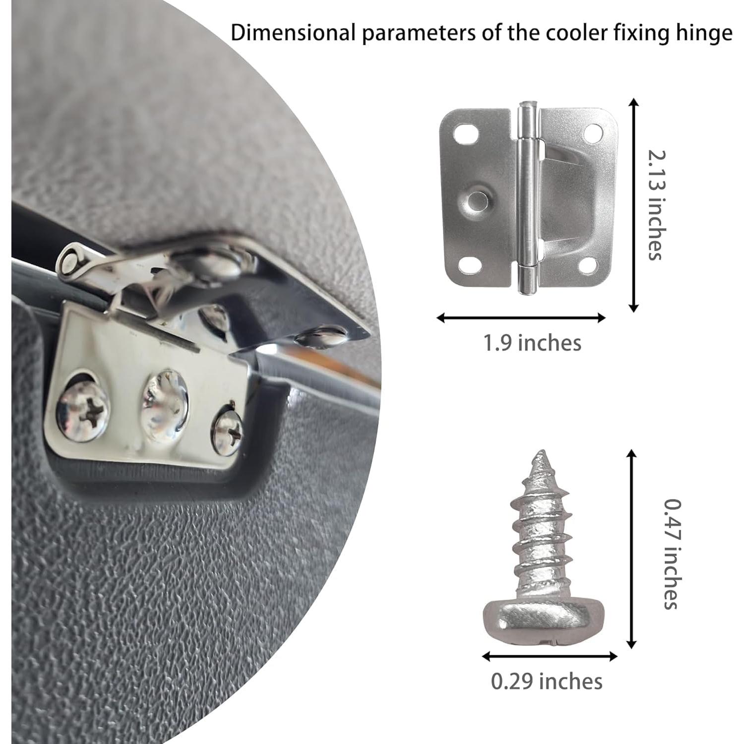 Bisagras de Acero Inoxidable Coleman para Enfriadores - 2 Piezas