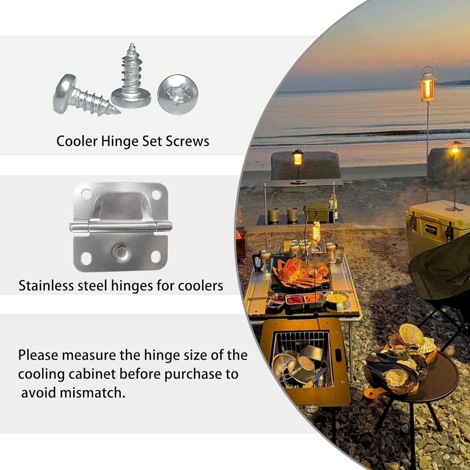 Bisagras de Acero Inoxidable Coleman para Enfriadores - 2 Piezas