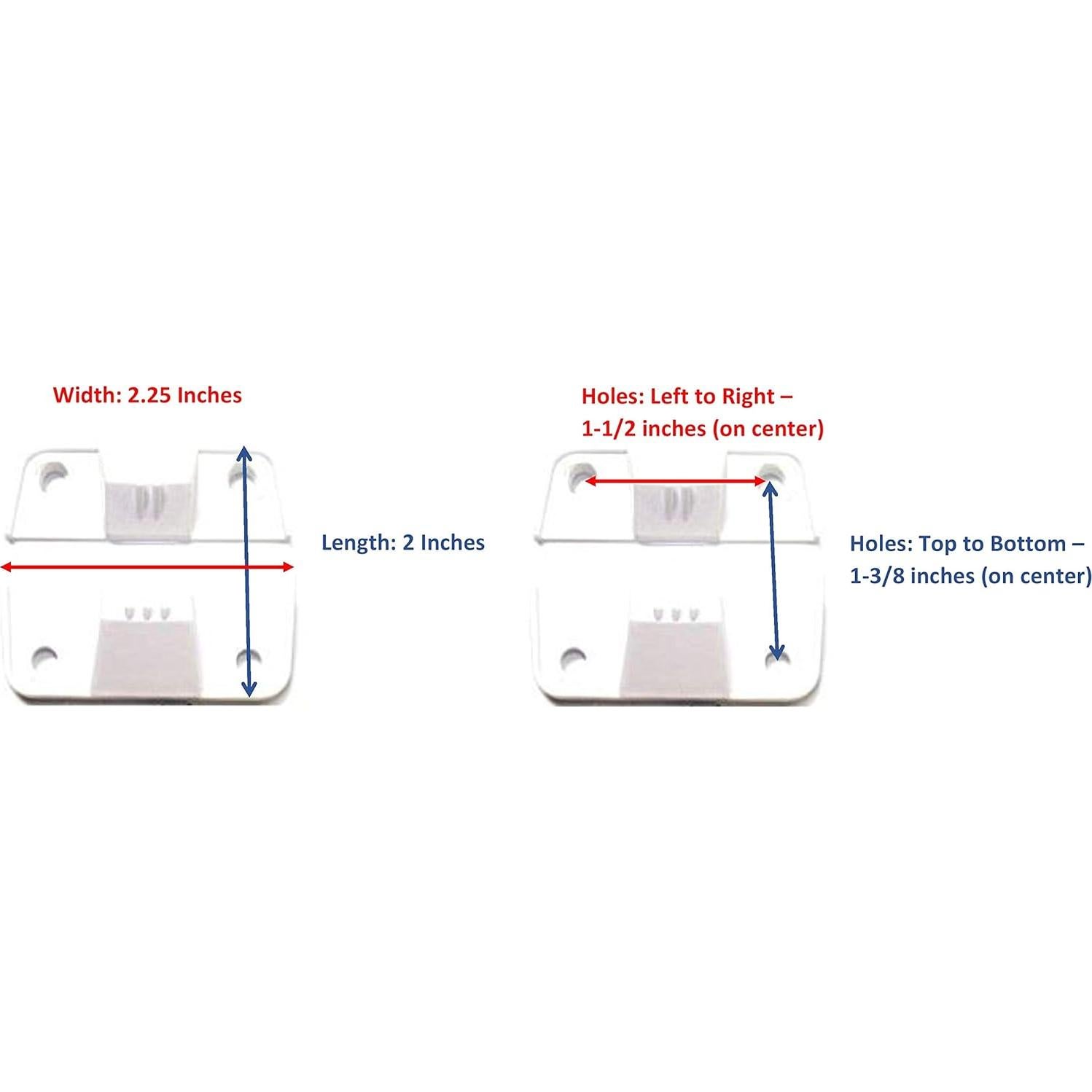 Juego de Bisagras de Plástico JSP para Cooler Coleman - 2 Piezas