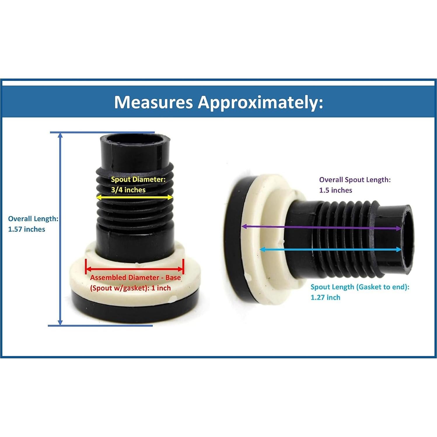 Conjunto de tapón de drenaje JSP para enfriadores Coleman 50-82 qt