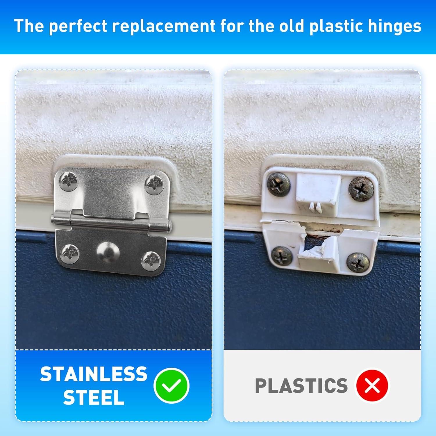 Bisagras de Acero Inoxidable GEAIN para Cooler Coleman - 2 Unidades