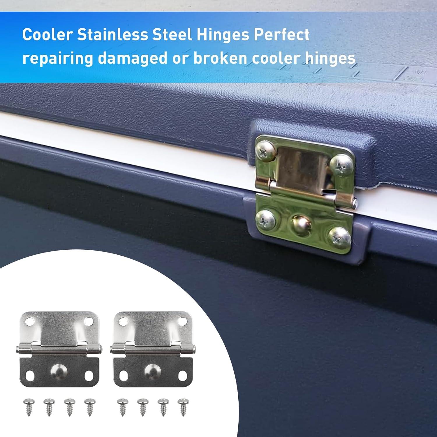 Bisagras de Acero Inoxidable GEAIN para Cooler Coleman - 2 Unidades