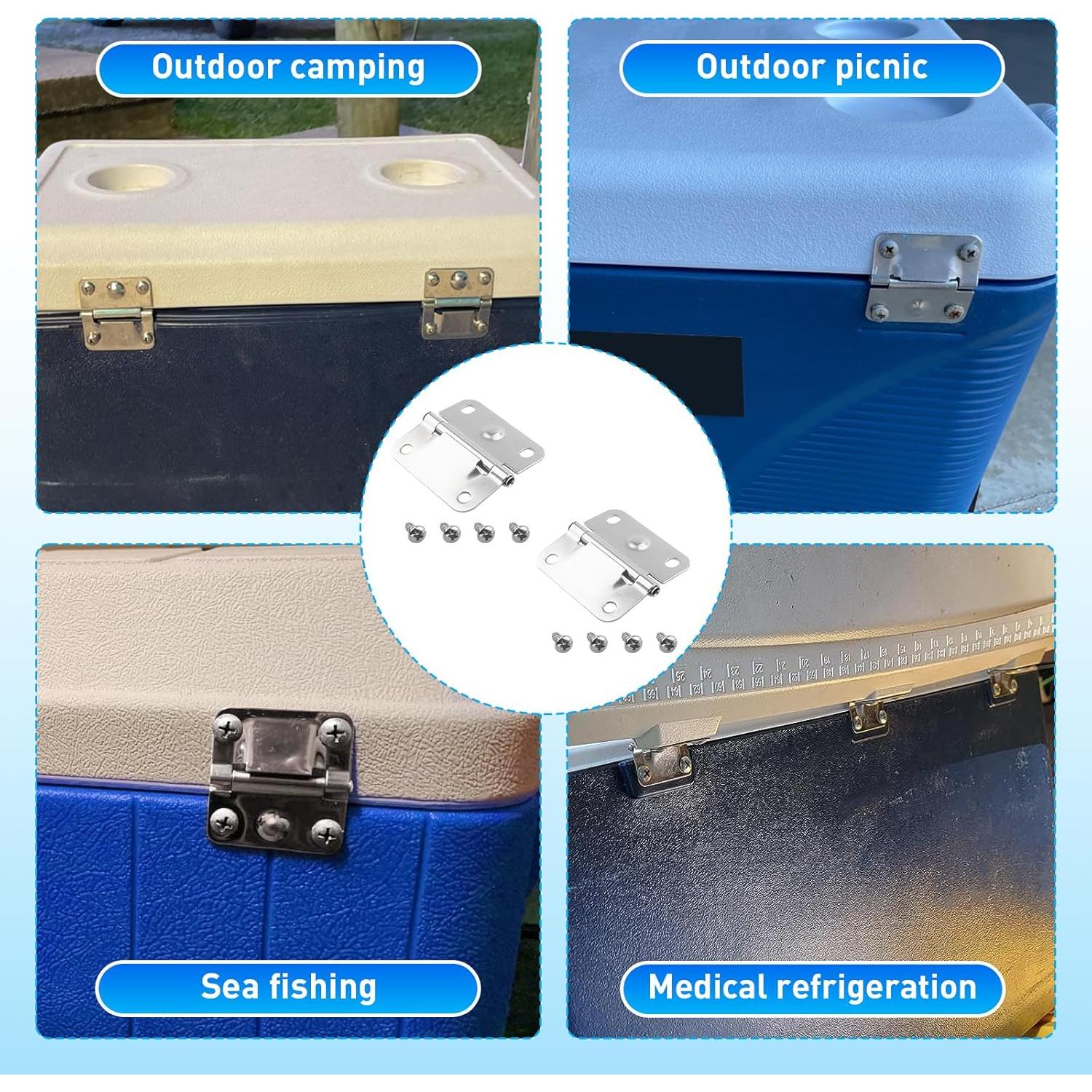 Bisagras de Acero Inoxidable GEAIN para Cooler Coleman - 2 Unidades