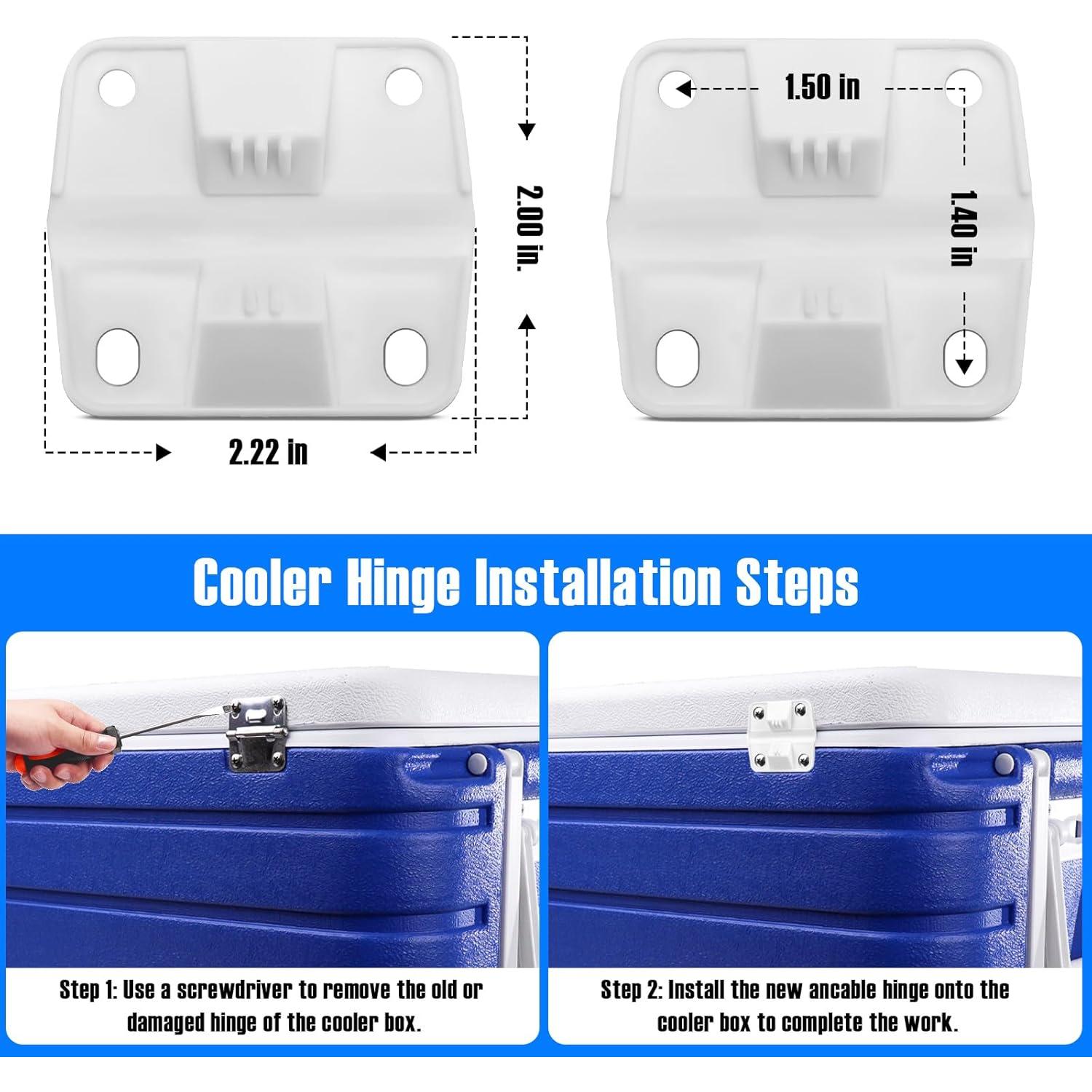 Bisagras de Reemplazo para Enfriador Coleman Xtreme - 6 Piezas