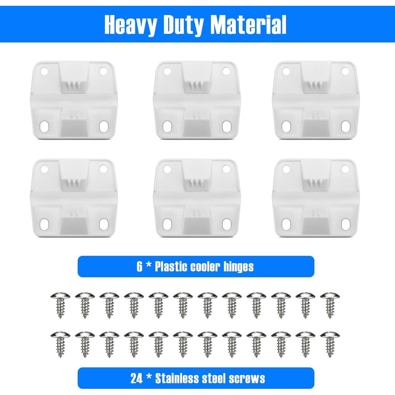 Bisagras de Reemplazo para Enfriador Coleman Xtreme - 6 Piezas
