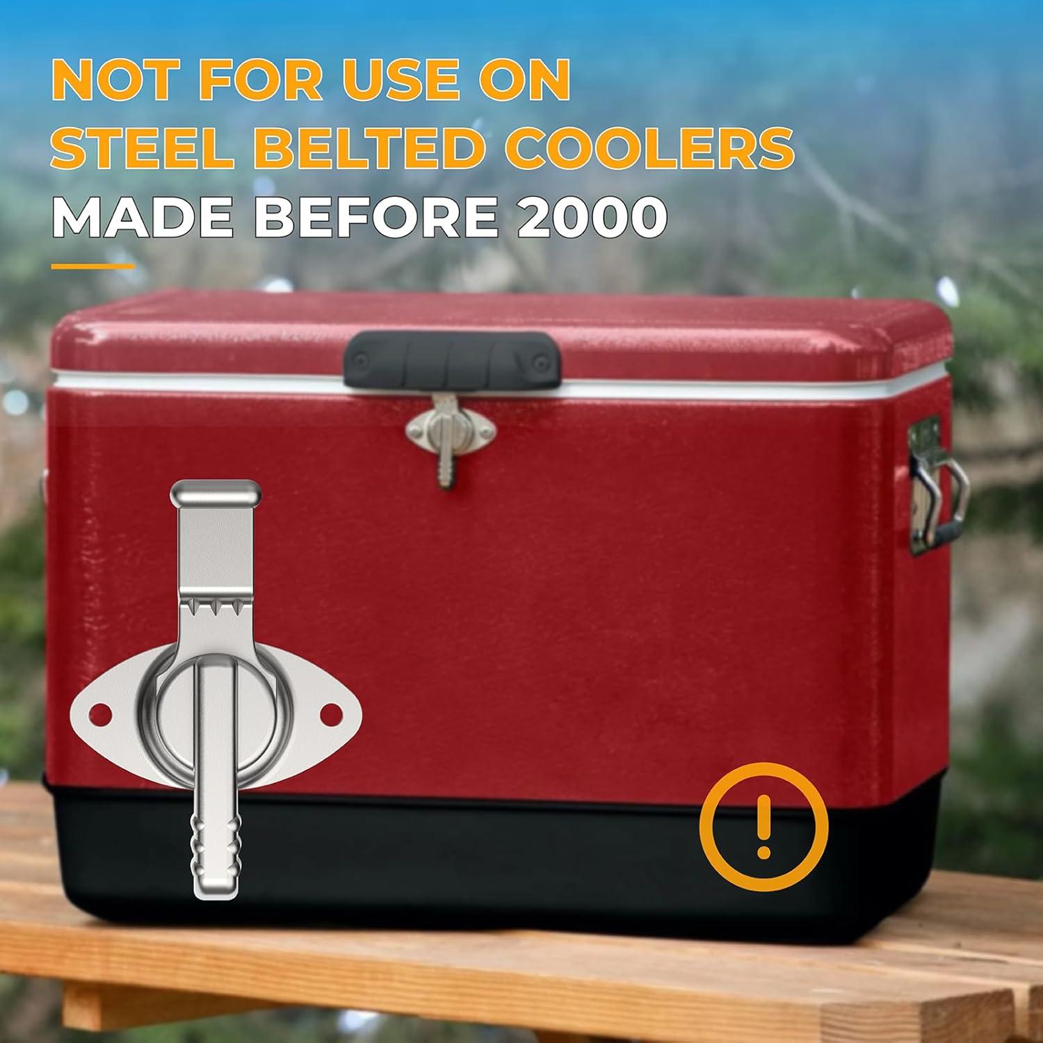 Cierre de Cámara de Acero Inoxidable Pokin para Nevera Coleman 54 Qt