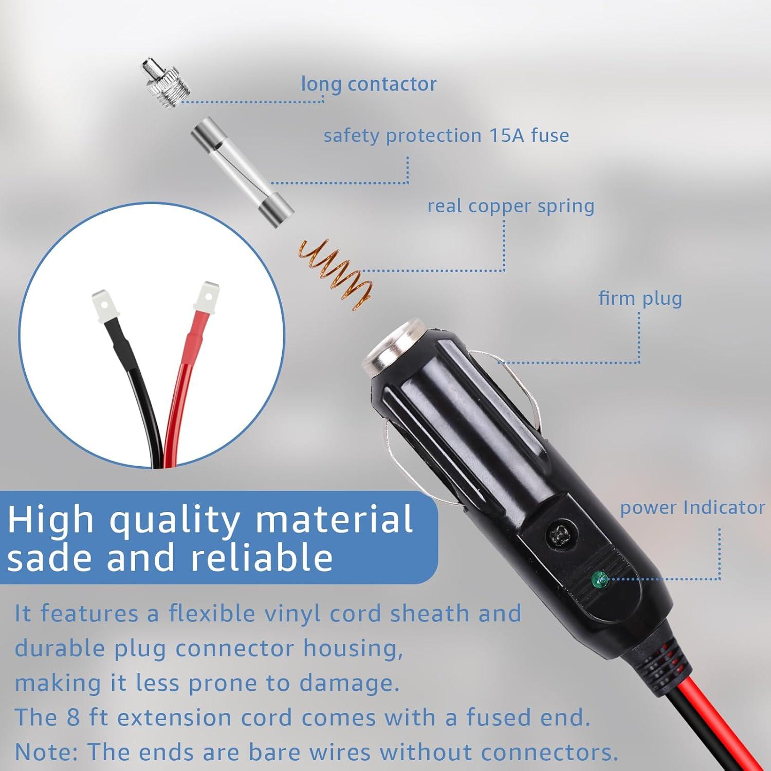 Cable de Alimentación Termoeléctrico 12V/24V SigeIy 2.44m