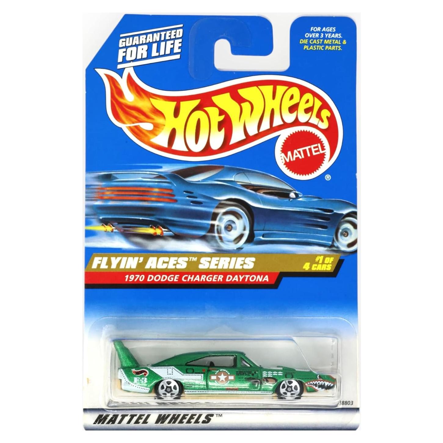 Hot Wheels Mattel 1998 1:64 Dodge Charger Daytona Verde