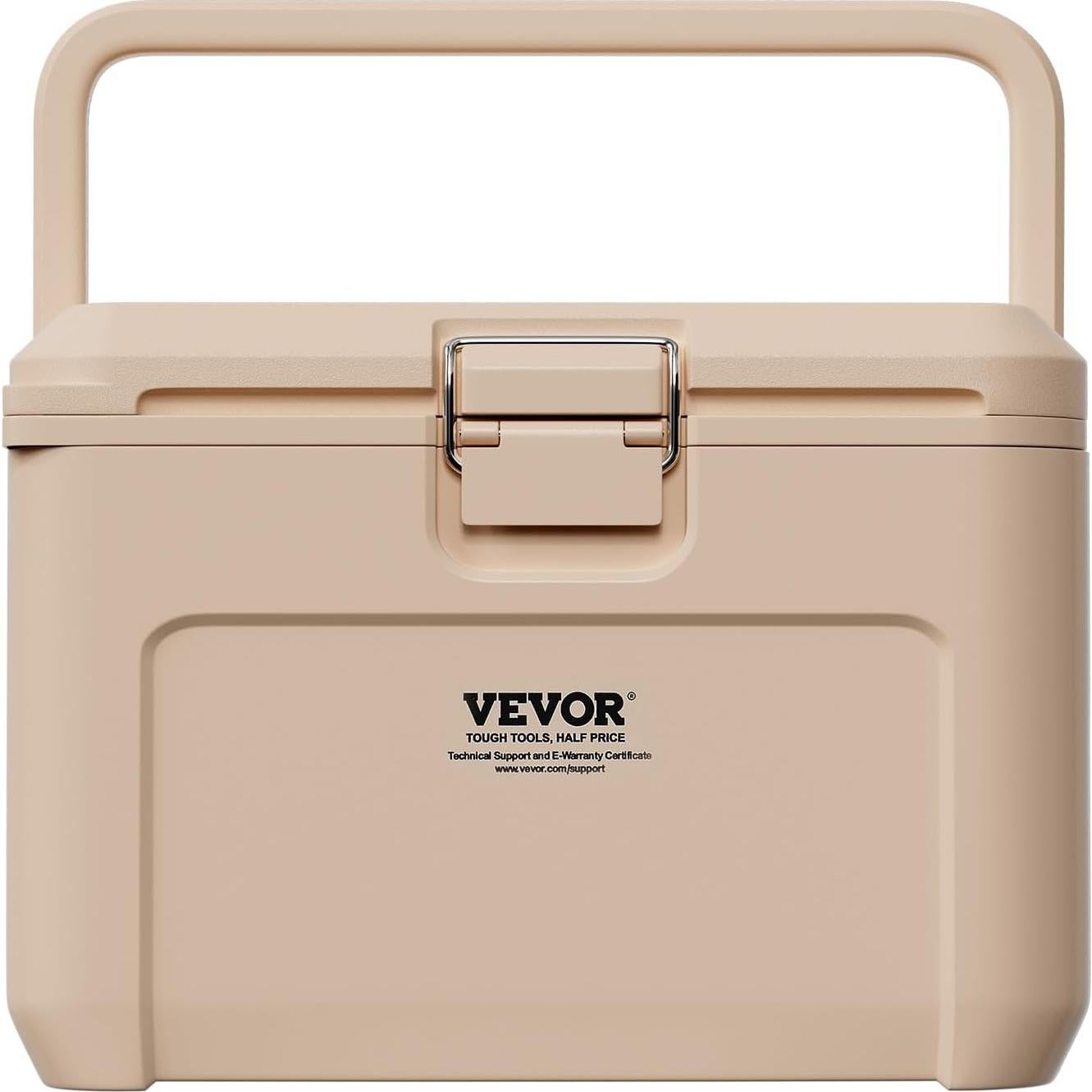 Nevera Portátil VEVOR 8.5QT Gris-Blanco Aislamiento Duradero