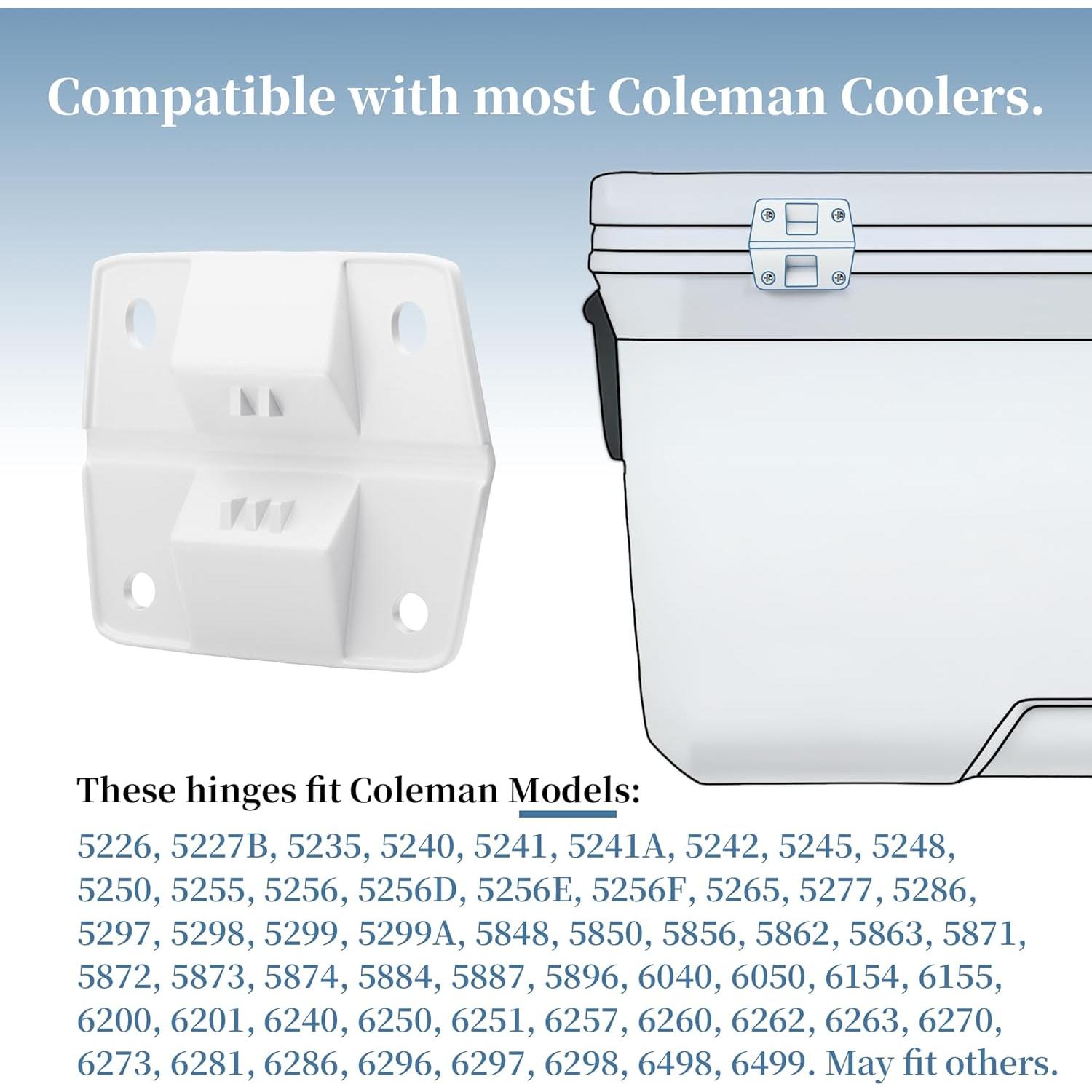 Bisagras de Cooler HQAPR Compatibles con Coleman - Paquete de 2