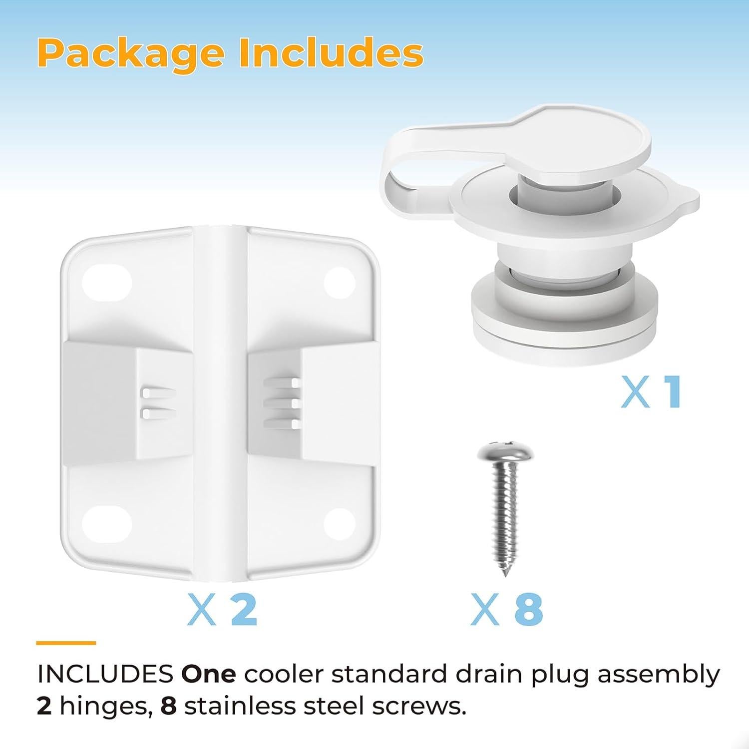 Kit de Reemplazo Cooler Coleman Pokin - Tapón, Bisagras y Tornillos