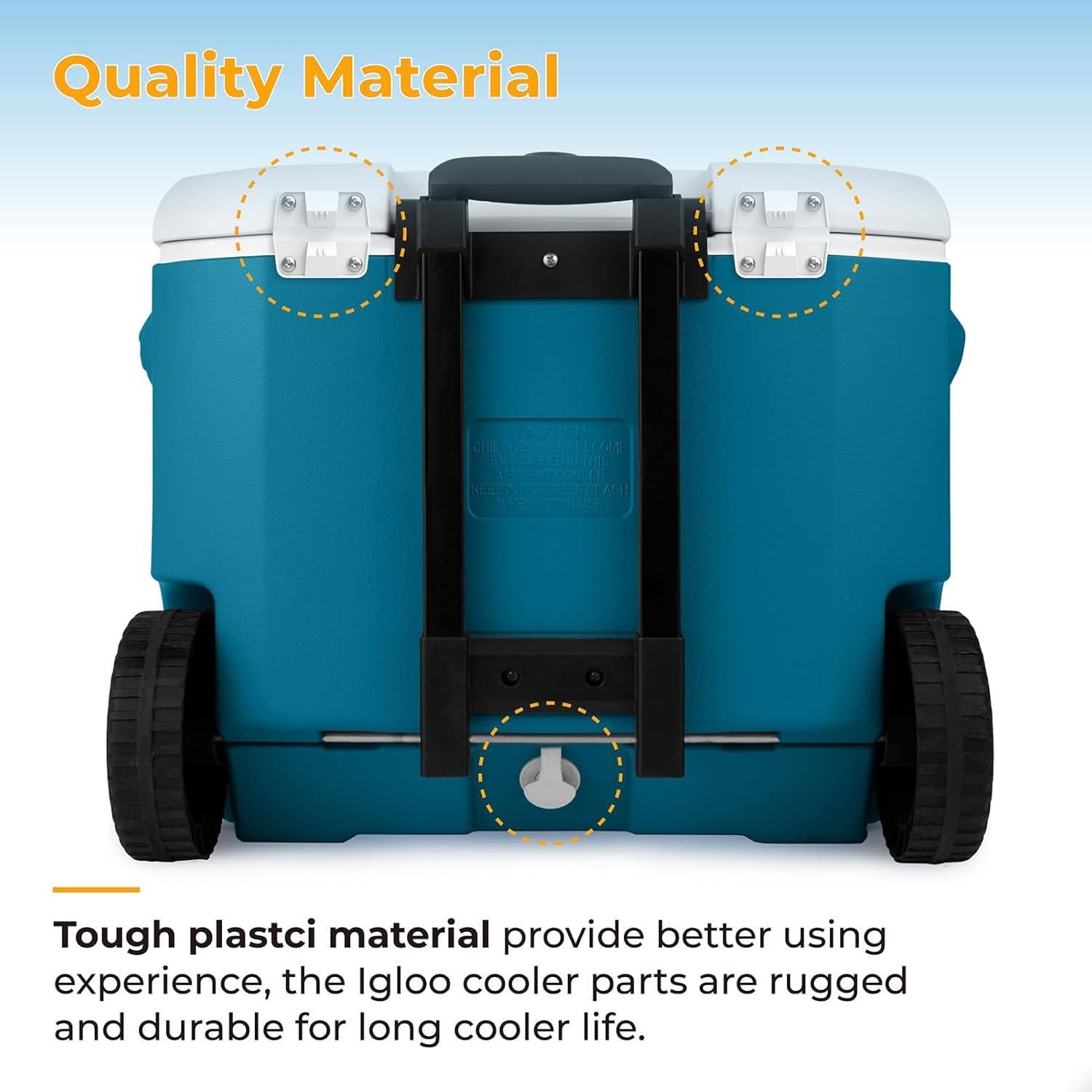 Kit de Reemplazo Cooler Coleman Pokin - Tapón, Bisagras y Tornillos