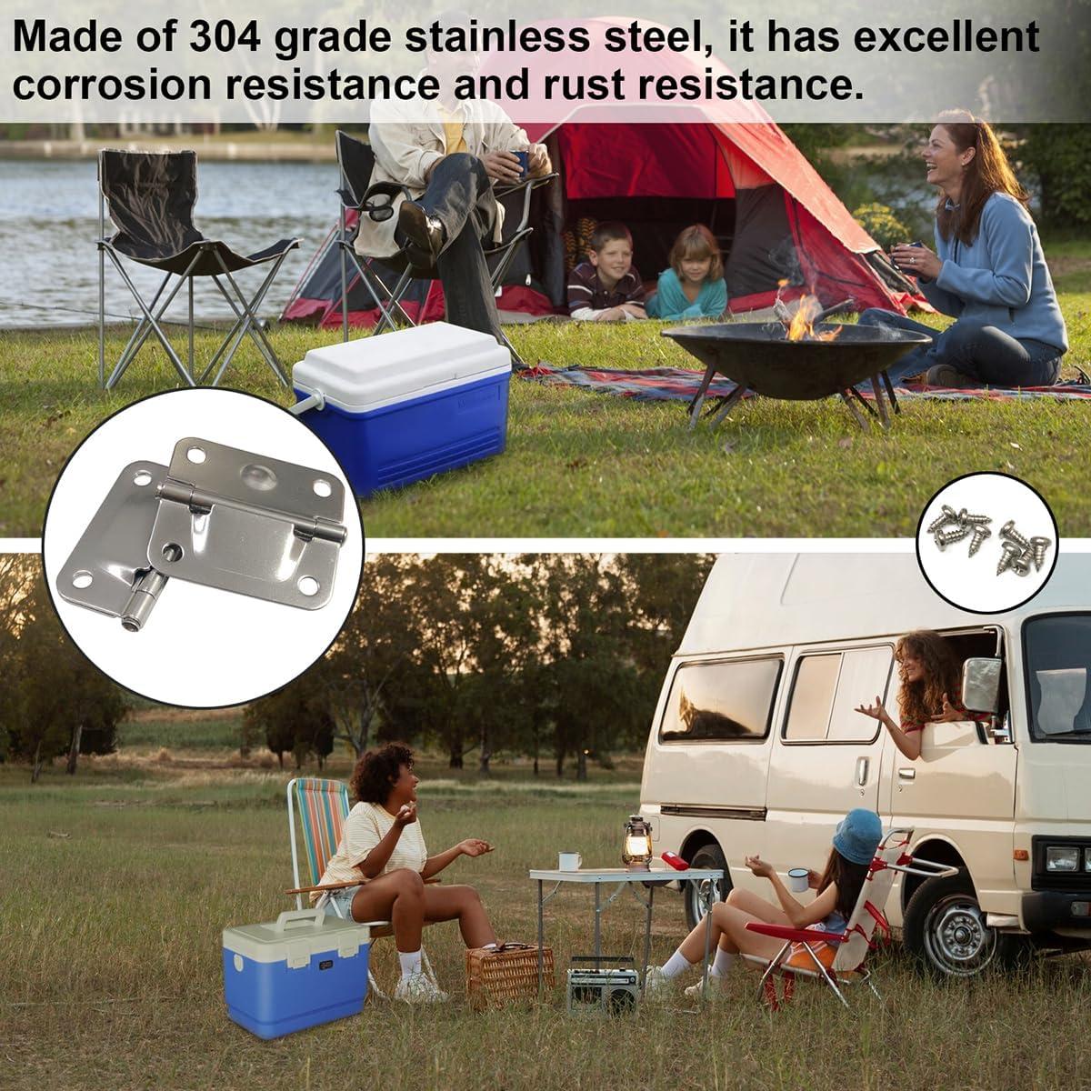 Kit de Bisagras de Acero Inoxidable NZRAQK para Cooler Coleman