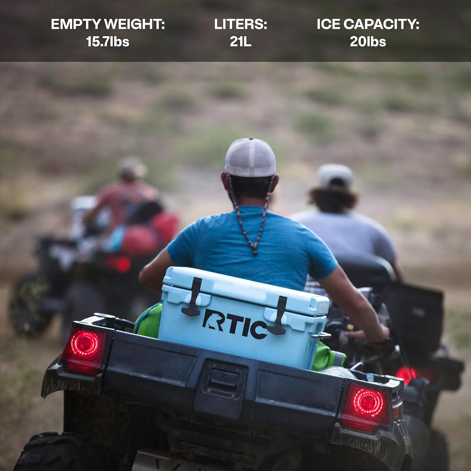 Cooler Aislado RTIC 20QT Marino para Camping y Playa