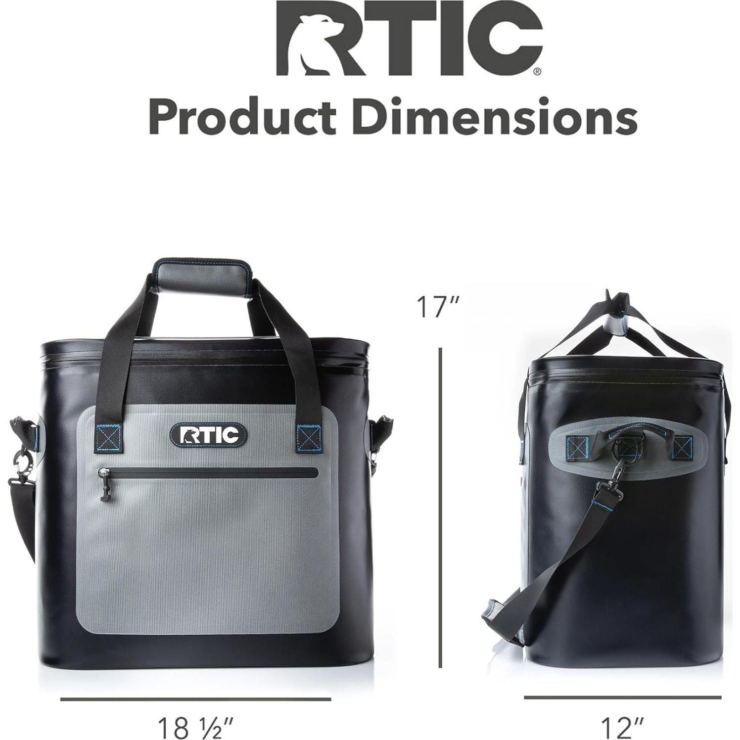 Cooler Blando RTIC 40 Latas Aislado Flotante Azul Gris