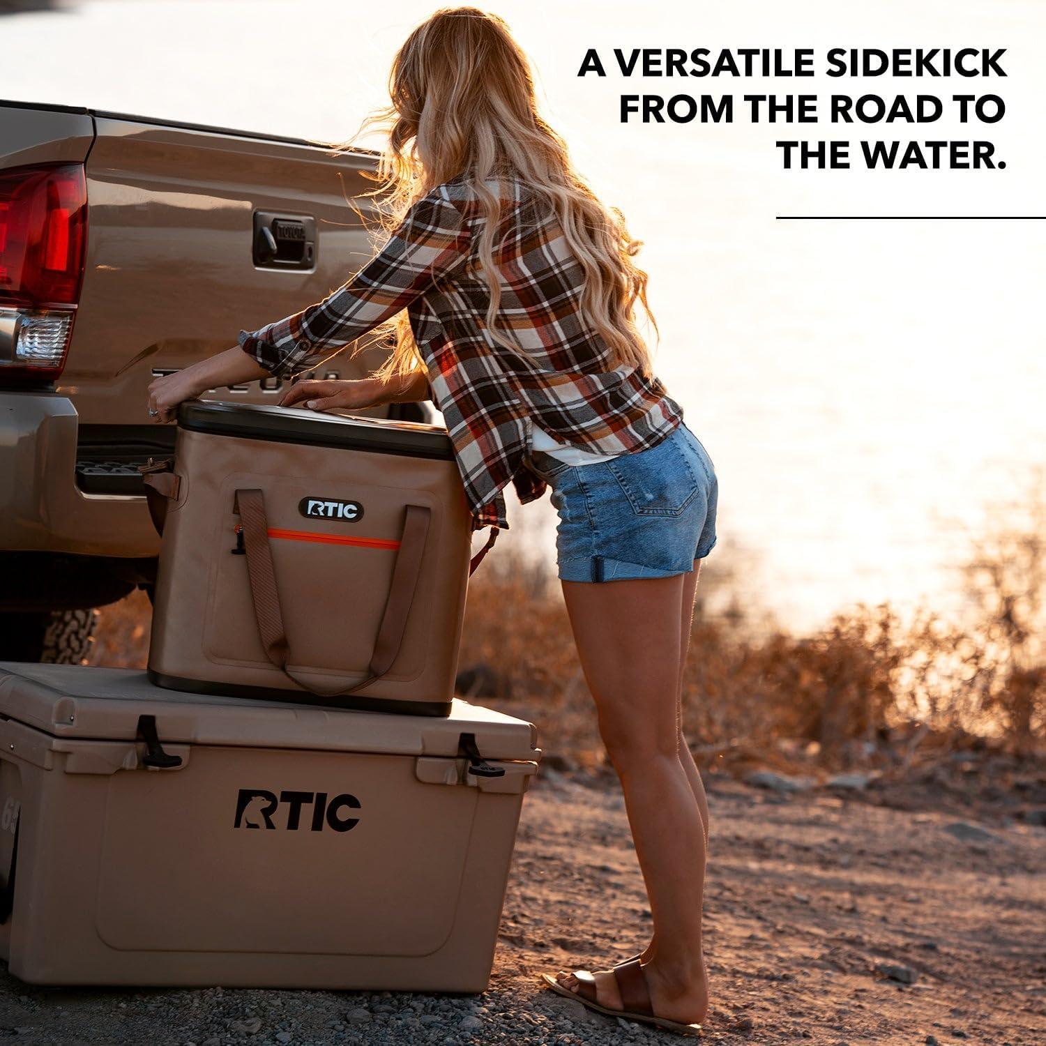 Cooler Blando RTIC 40 Latas Aislado Flotante Azul Gris