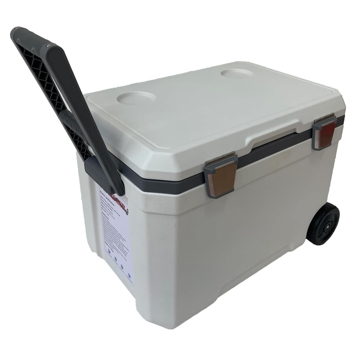 Enfriador de Camping BRZSACR 45L Portátil con Ruedas y Aislamiento