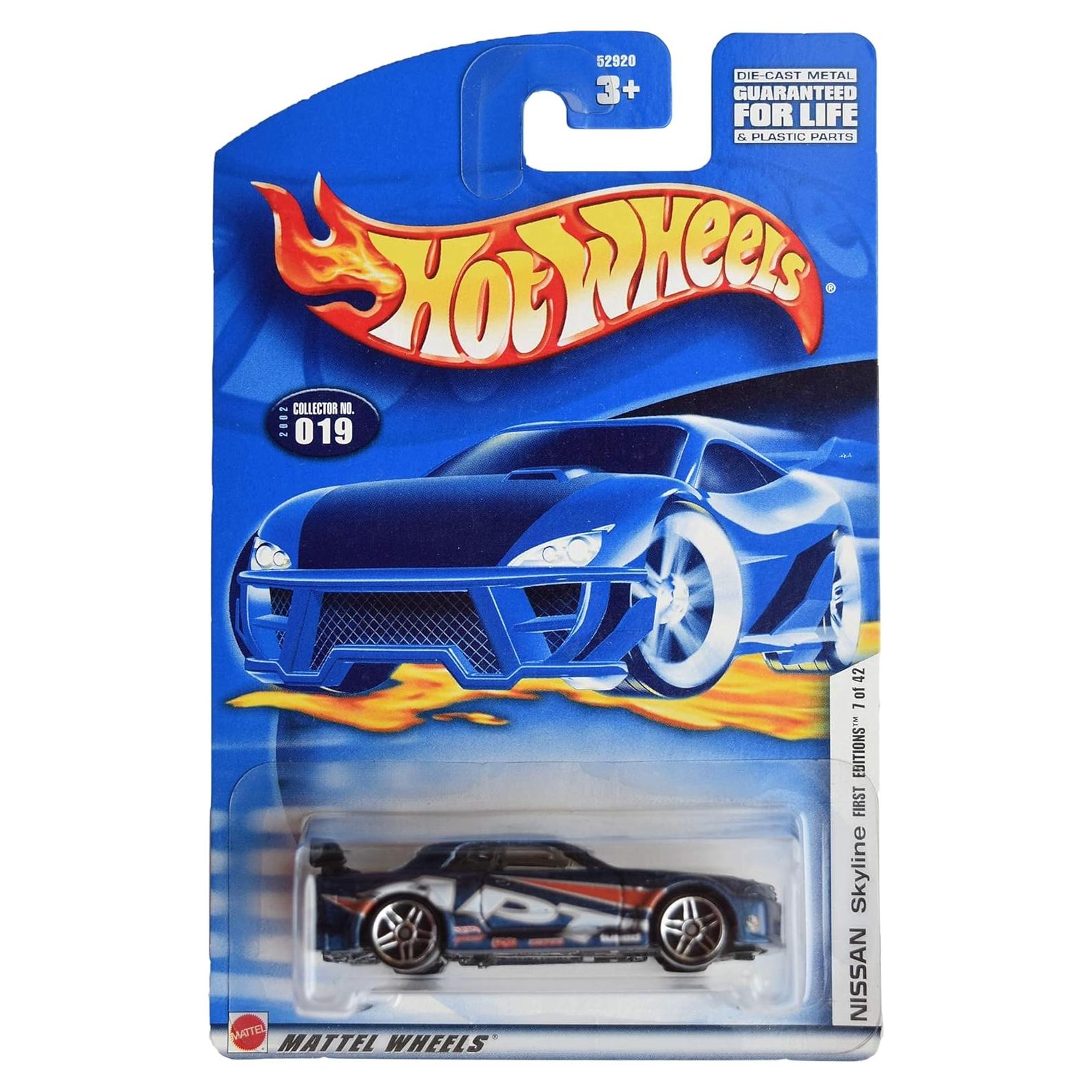 Coche Die Cast Mattel Hot Wheels Nissan Skyline 1:64 Azul
