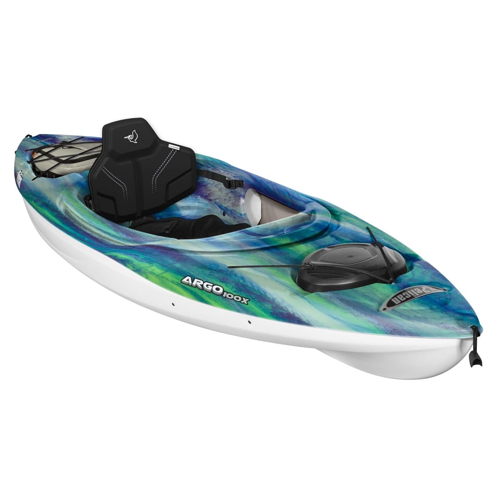 Kayak Recreativo Pelican Argo 100X EXO 3m Coral Azul con Cooler