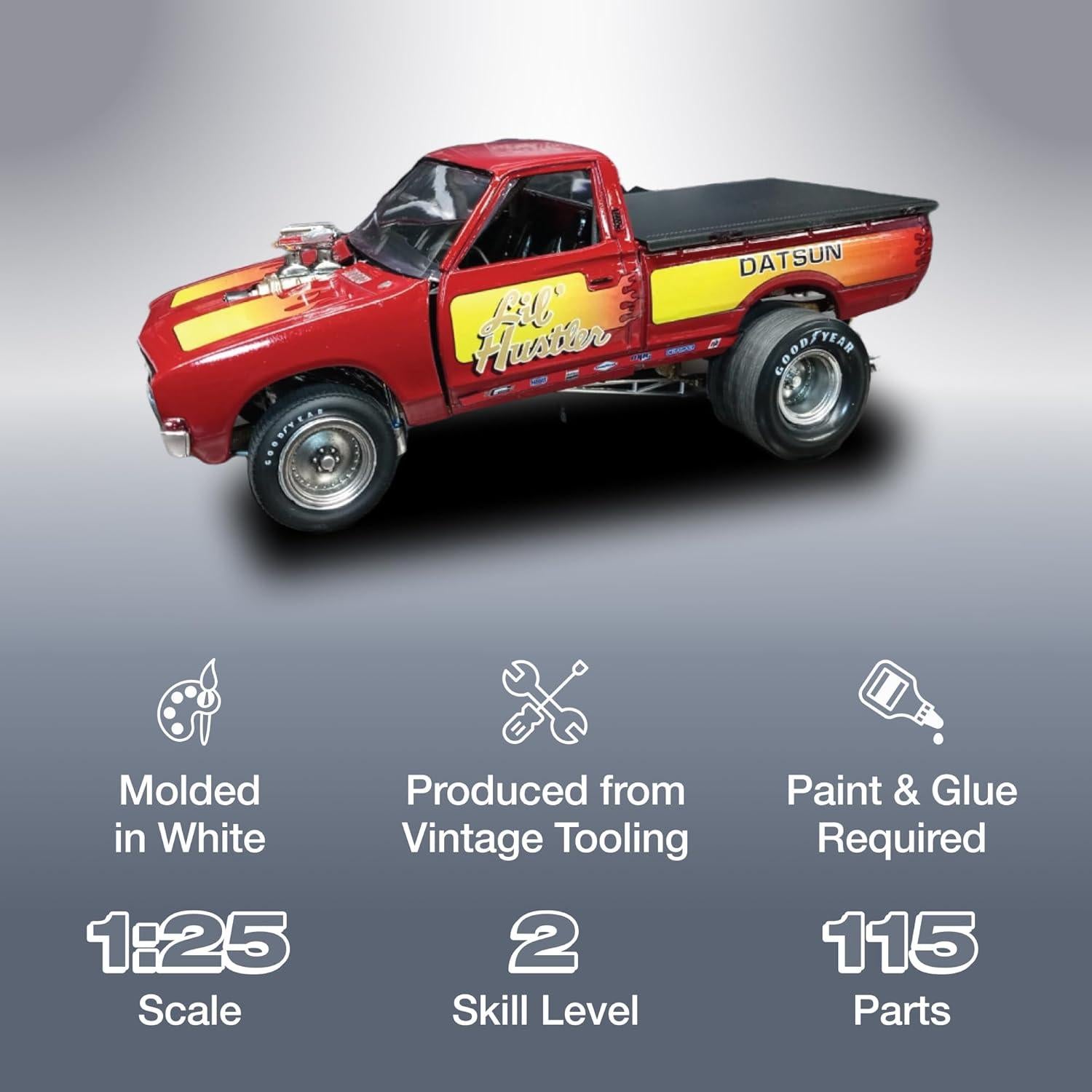 MPC 1975 Datsun Pickup Li'l Hustler 1:25 Kit de Modelo