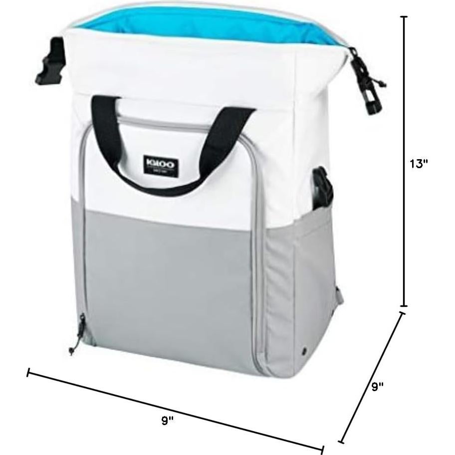 Mochila Igloo Switch para 30 latas - Blanco y Gris