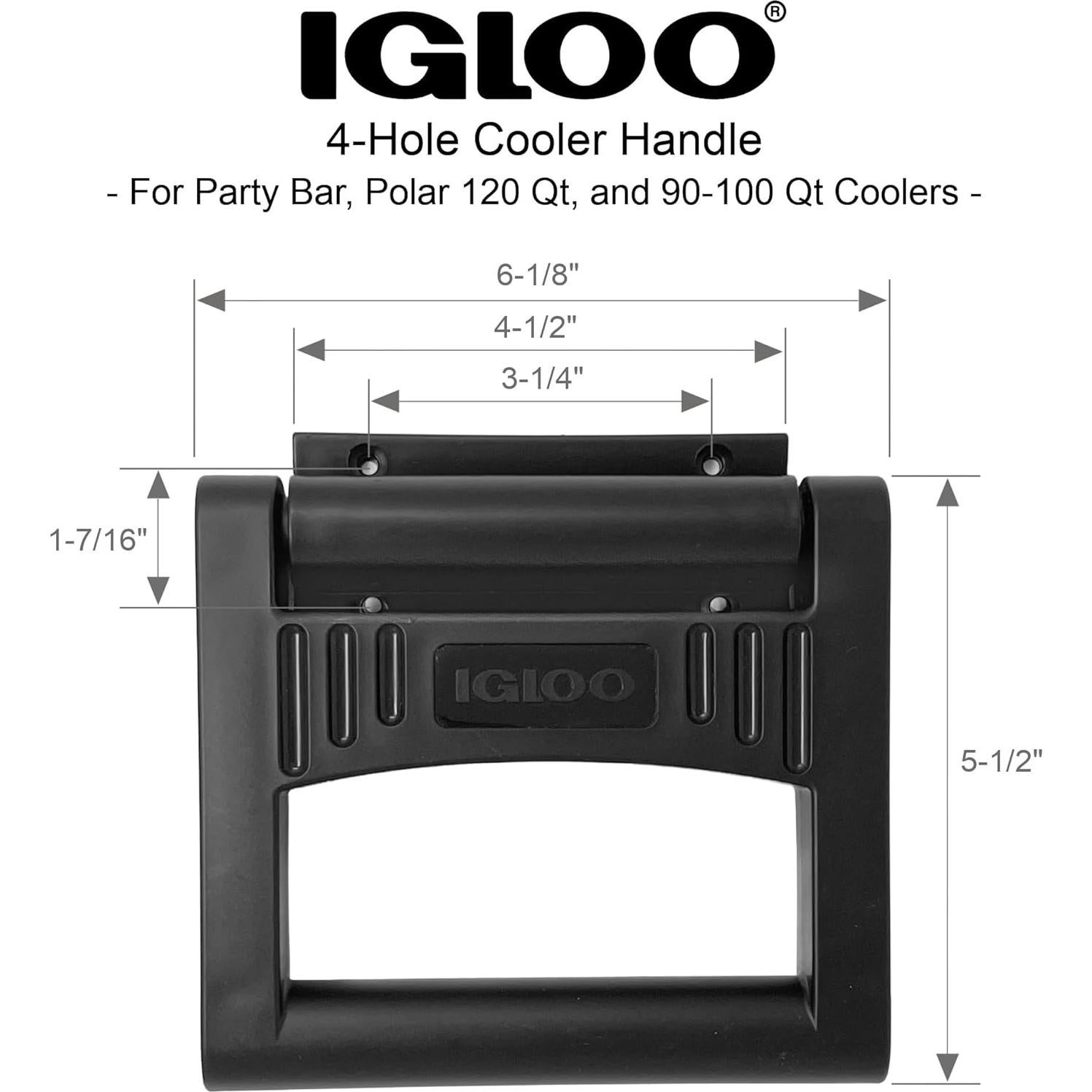 Mango y Soporte de Enfriador Igloo 90-120 Qt Blanco