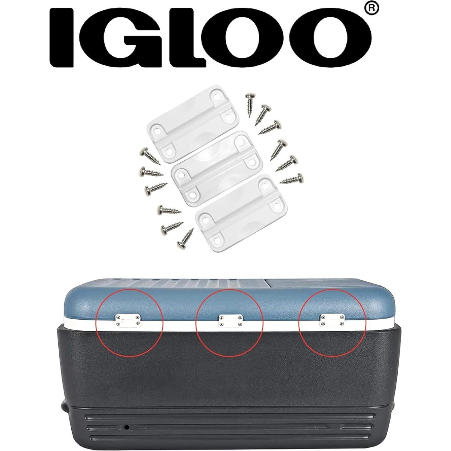 Bisagras de Plástico Igloo para Hieleras - Juego de 3 - UV