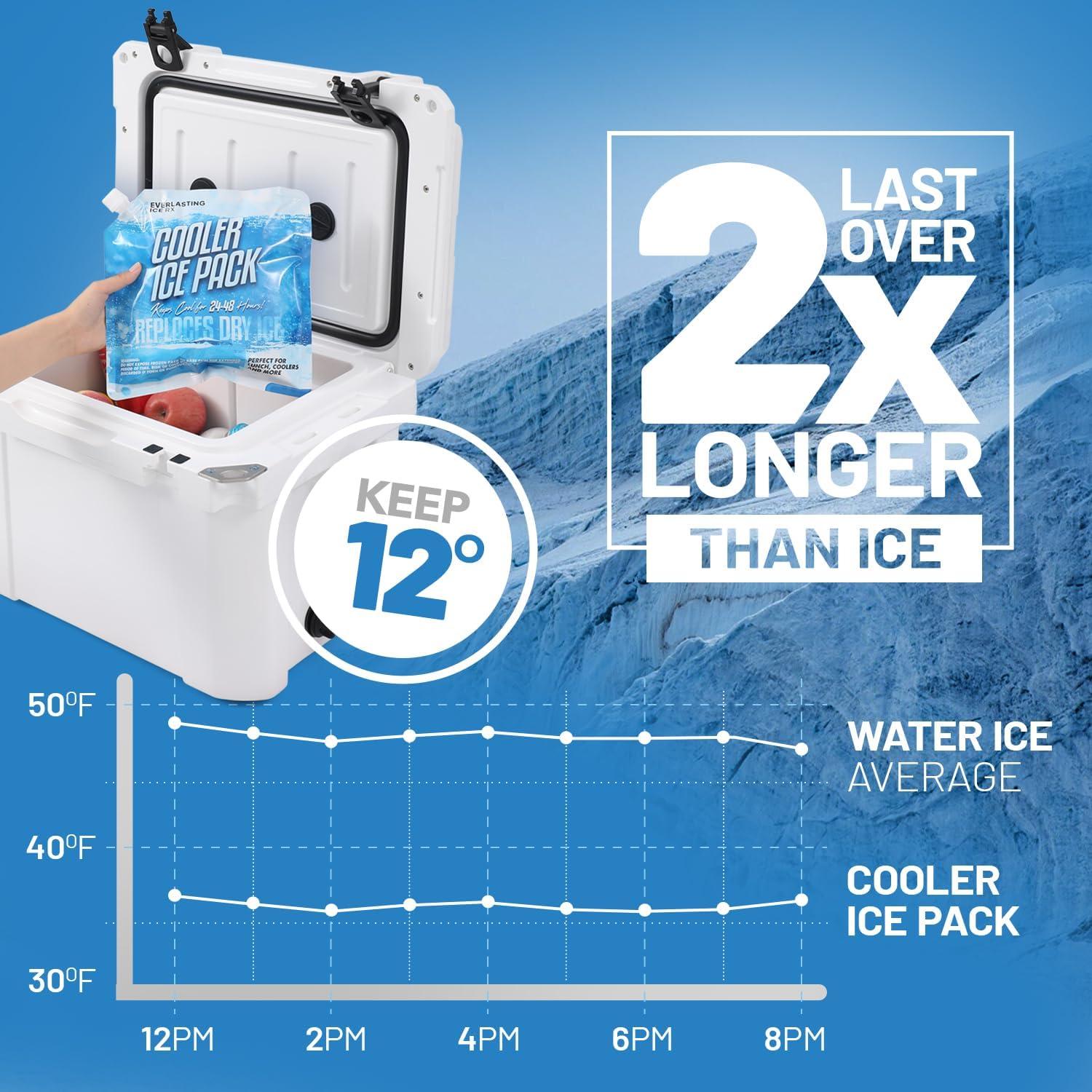 Paquete de 4 Paquetes de Hielo Reutilizables Everlasting Ice RX