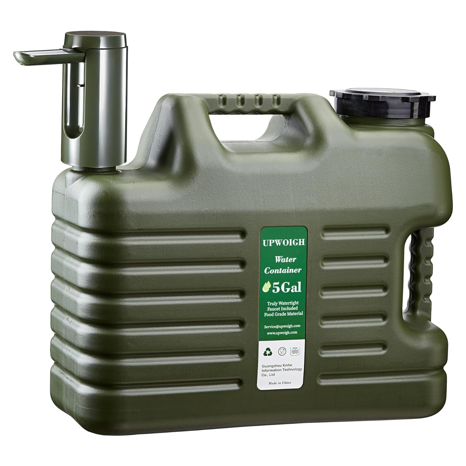 Jarra de Agua Portátil UPWOIGH 30.28L con Bomba Táctil Verde