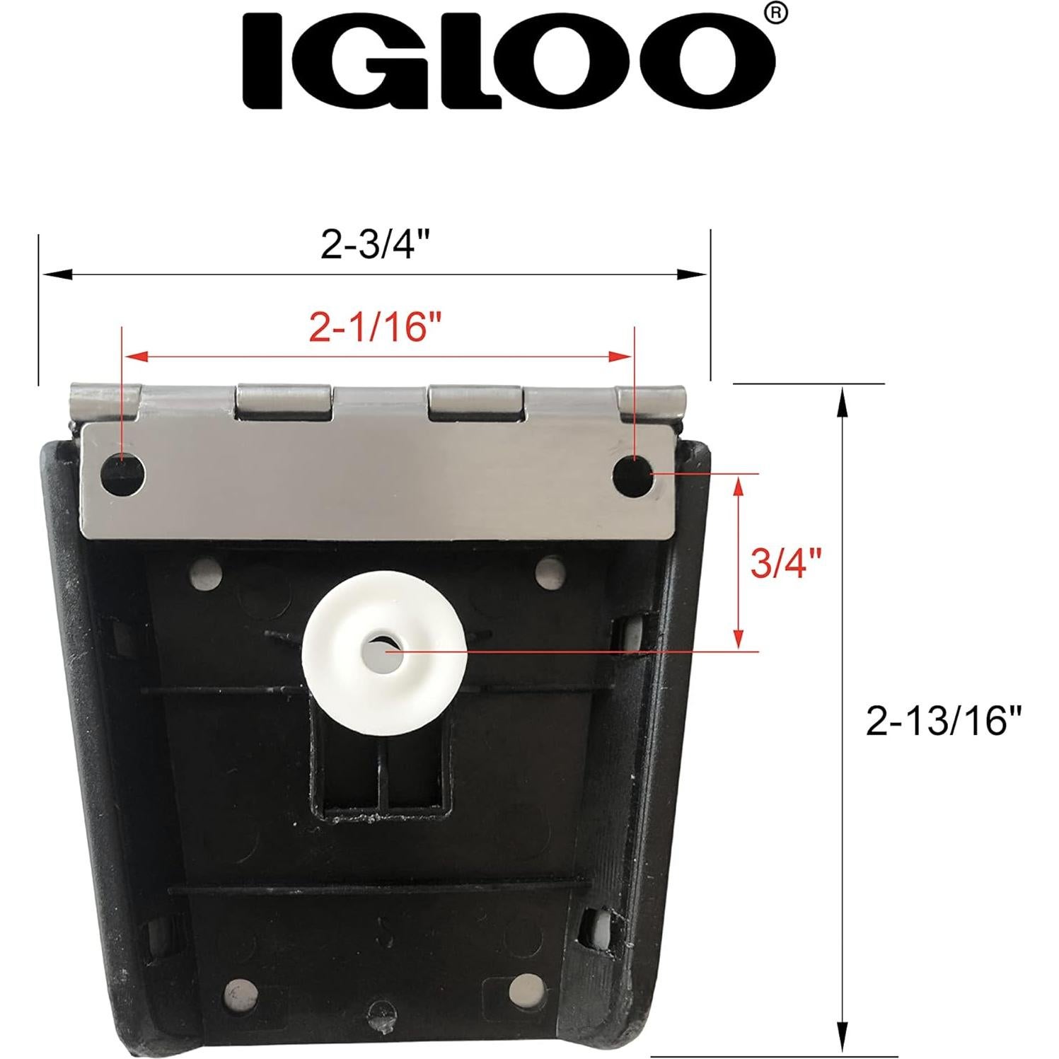 Cierre de Acero Inoxidable Igloo - Paquete de 2 con Tornillos