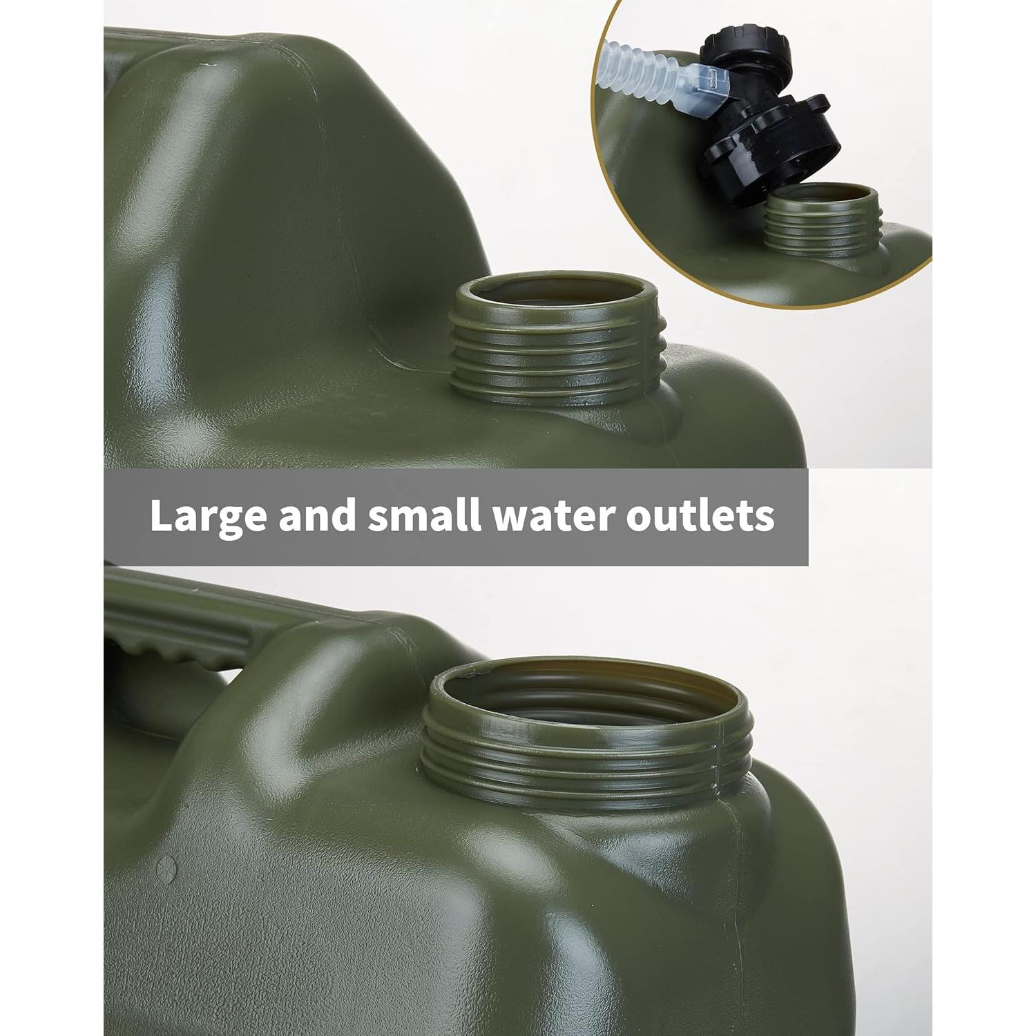 Jarra de Agua 5 Galones UPWOIGH Verde Militar Sin Fugas