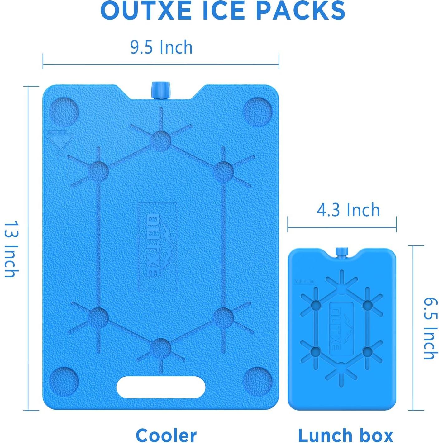 Paquetes de Hielo Reutilizables OUTXE - 3 Unidades - 33 x 24.1 cm