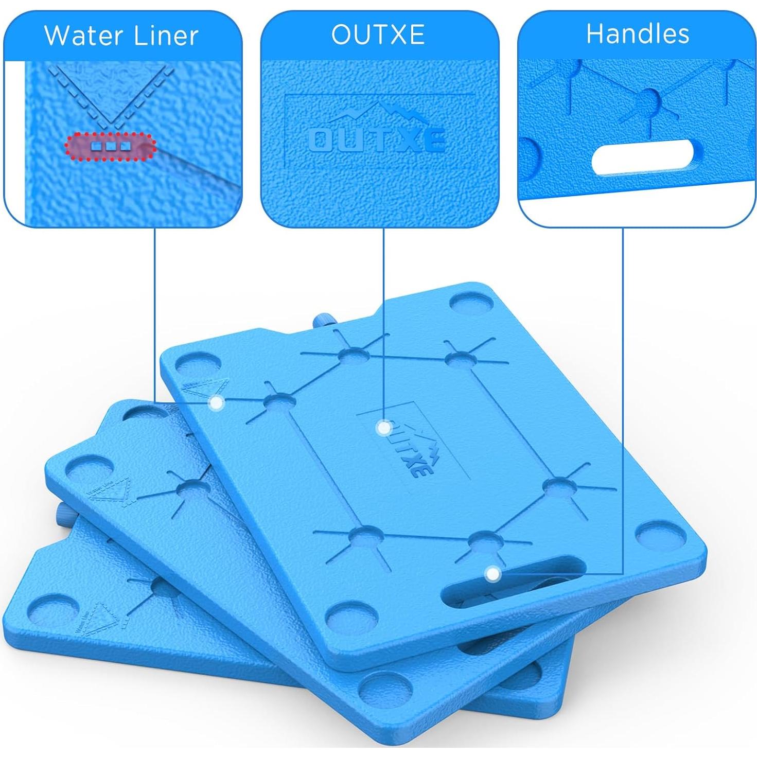 Paquetes de Hielo Reutilizables OUTXE - 3 Unidades - 33 x 24.1 cm