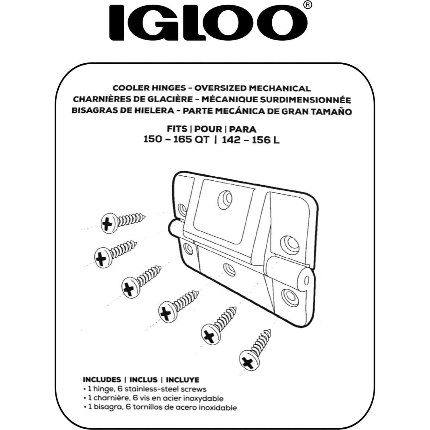 Bisagra Mecánica Igloo 24068 para Enfriadores 150-165 QT