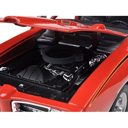 Motormax 1969 Pontiac GTO Naranja 1:24 Diecast Detallado