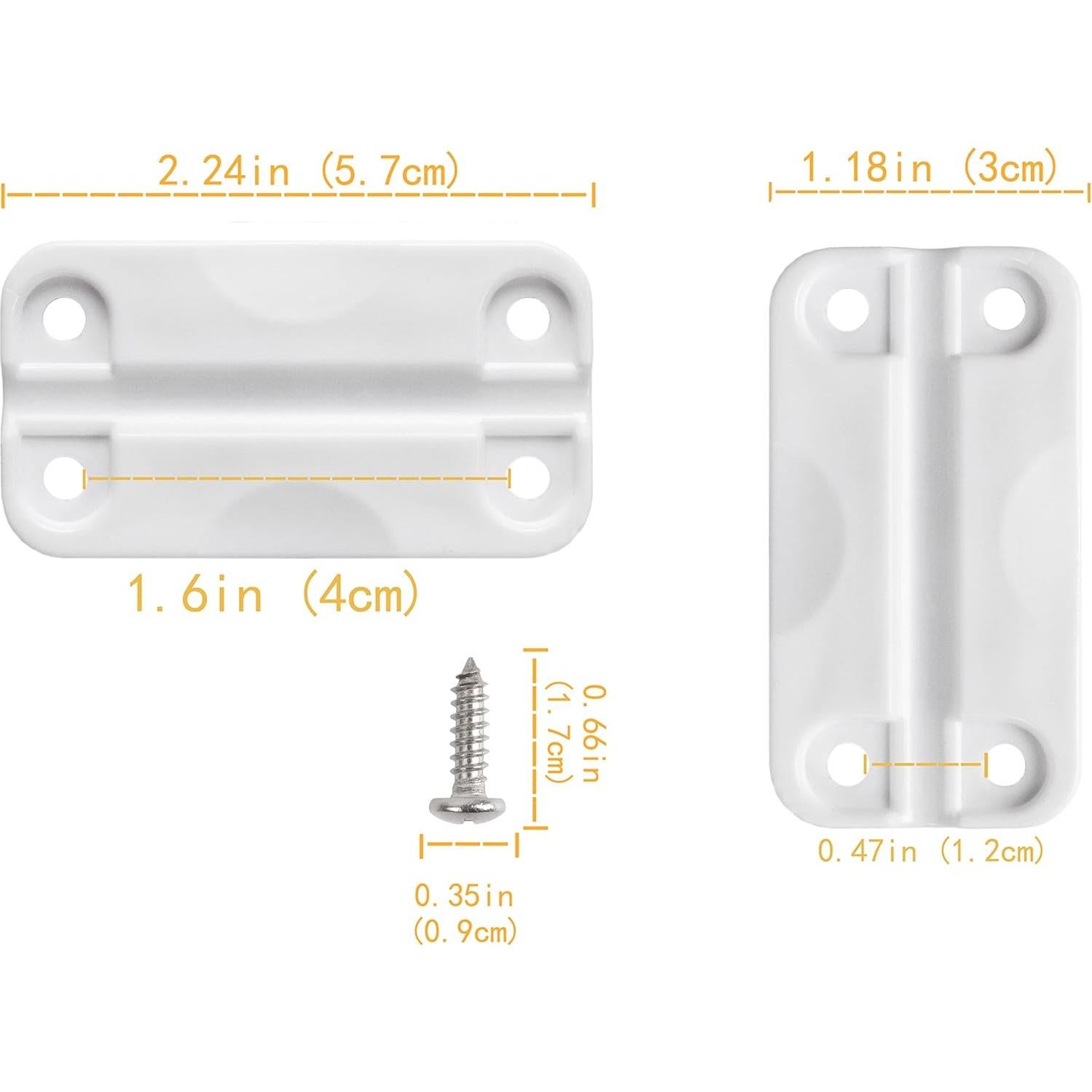 Bisagras de Repuesto LBB-Parts para Nevera Igloo, Juego de 3
